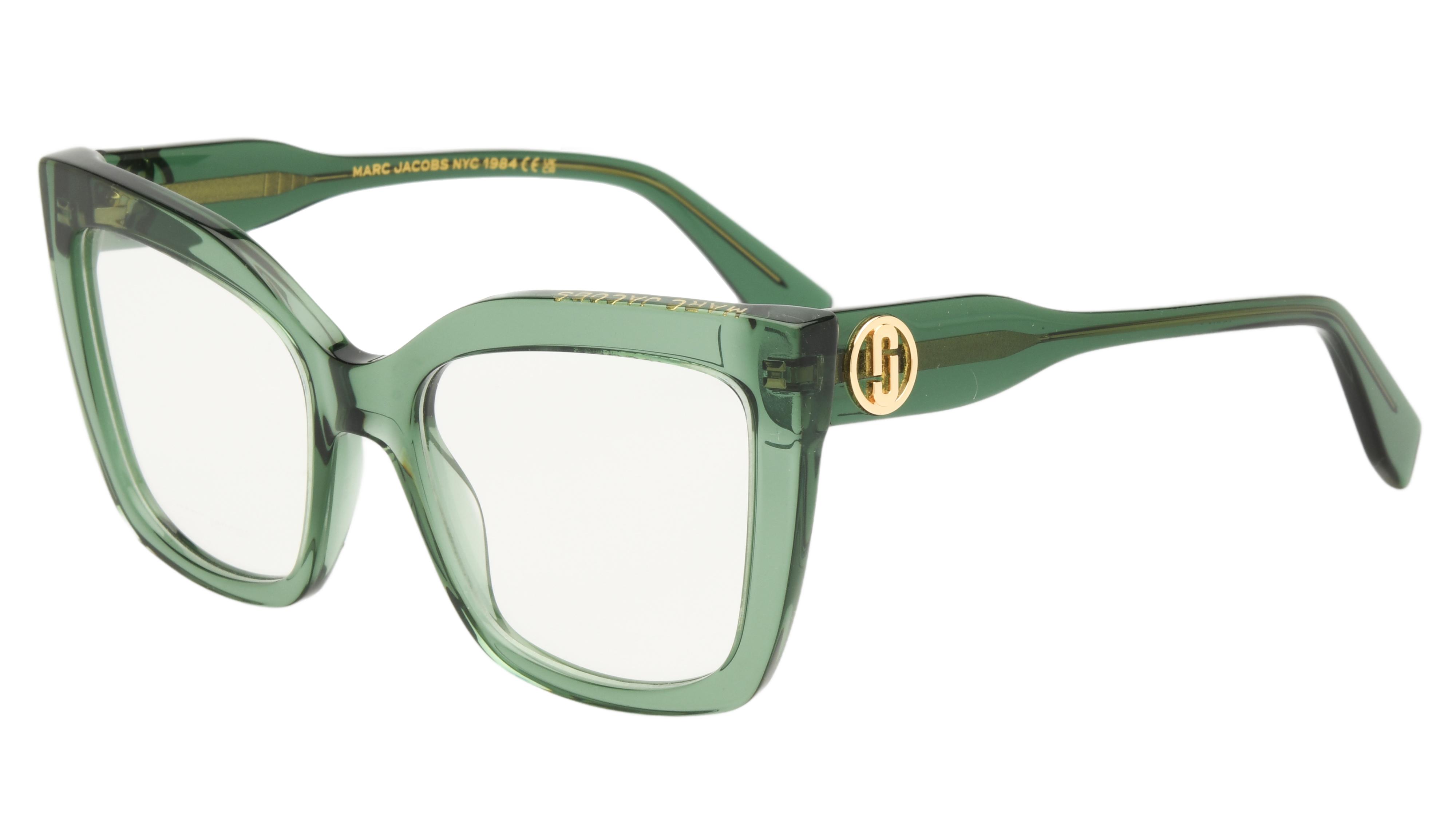 Lunettes de vue Marc Jacobs Femme Vert Rectangle Marc813 Trois-Quart