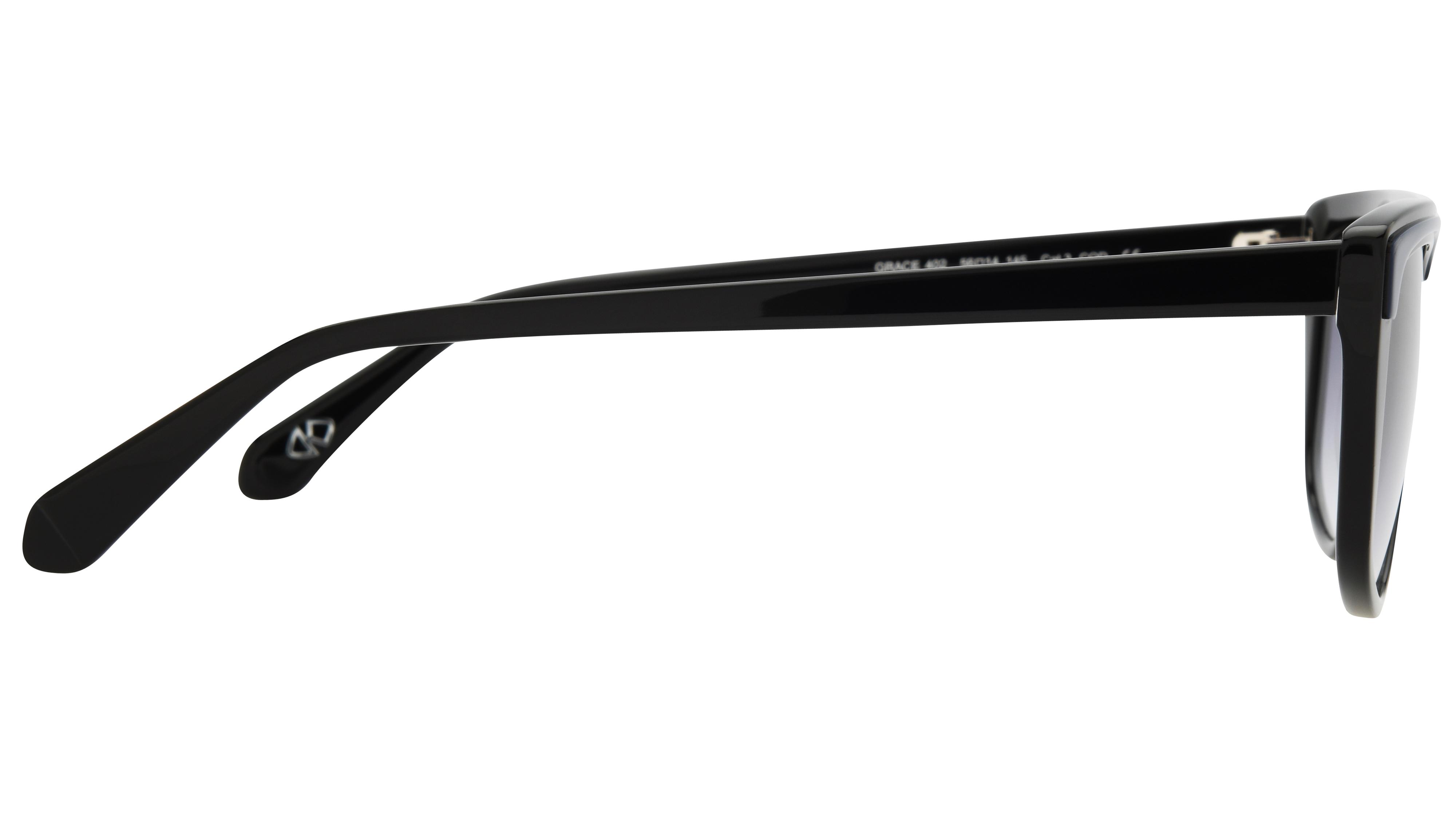 Lunettes de soleil Signature Krys Mixte Noir Papillon Grace Droite
