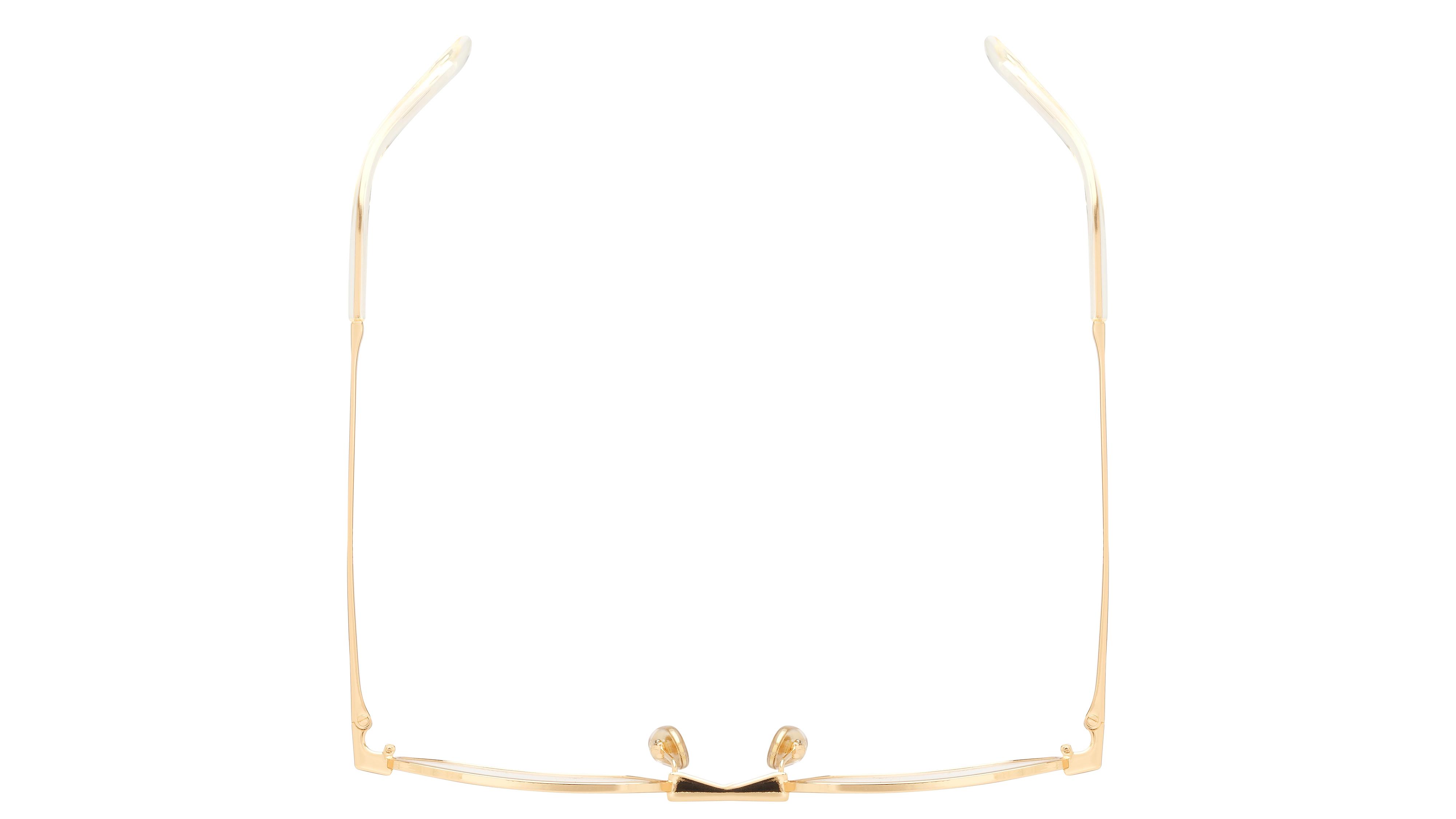 Lunettes de vue Prada Homme Or Ovale prd51v Dessus