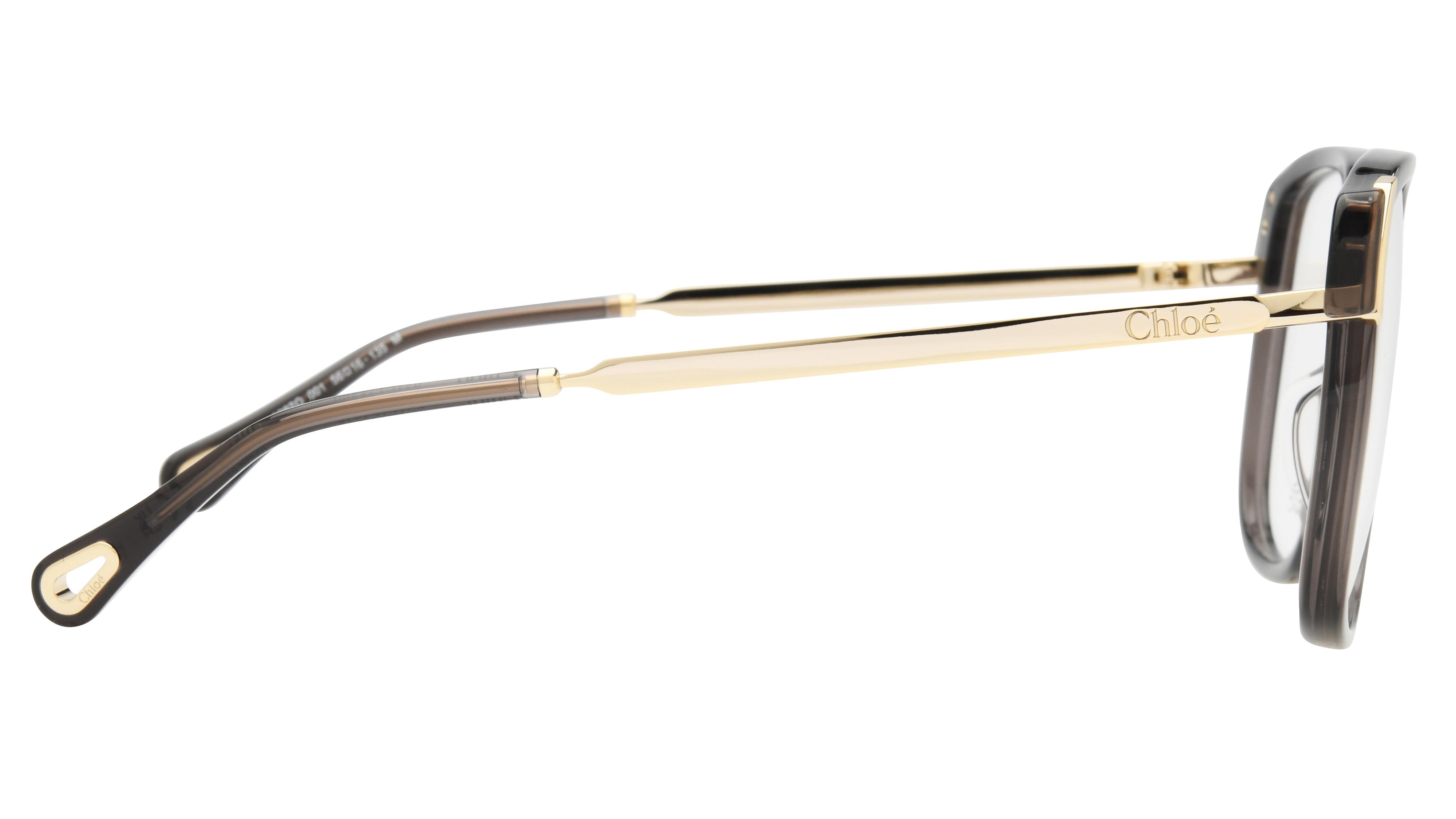 Lunettes de vue Chloé Femme Noir Carré CH0287O Droite