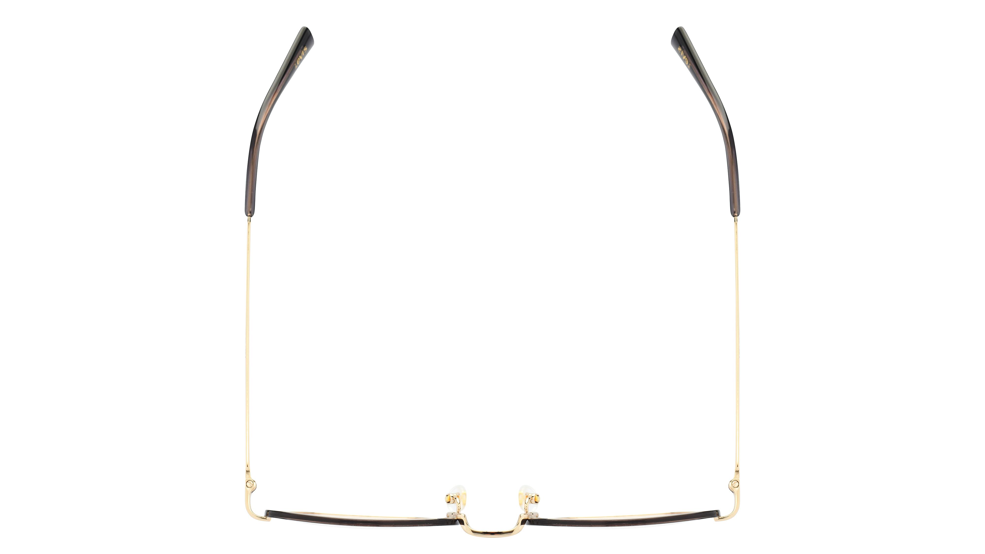 Lunettes de vue Levi's Femme Noir Ronde Lv1027 Dessus