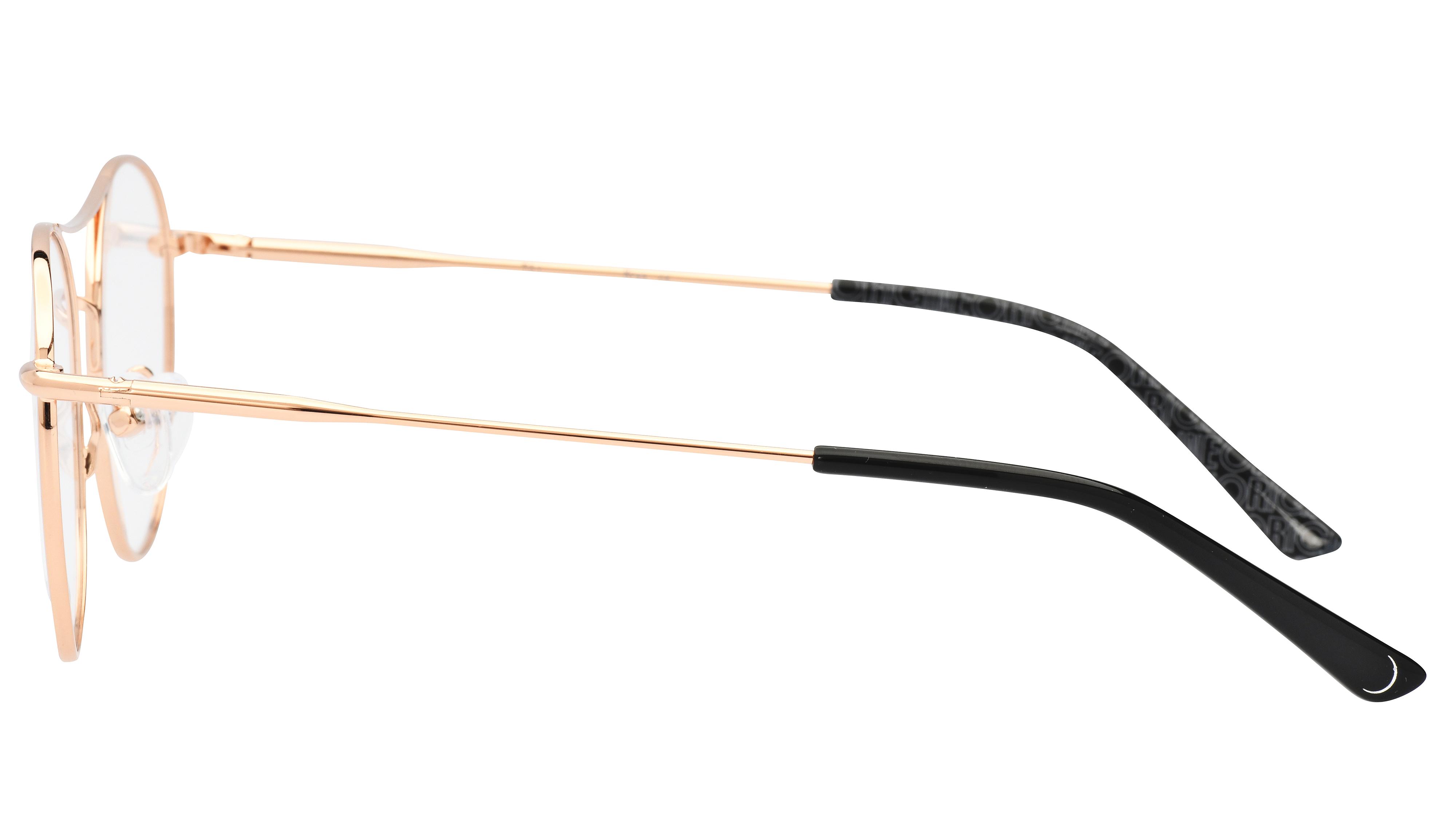 Lunettes de vue Signature Krys Femme Or Ronde Kor2101 Gauche