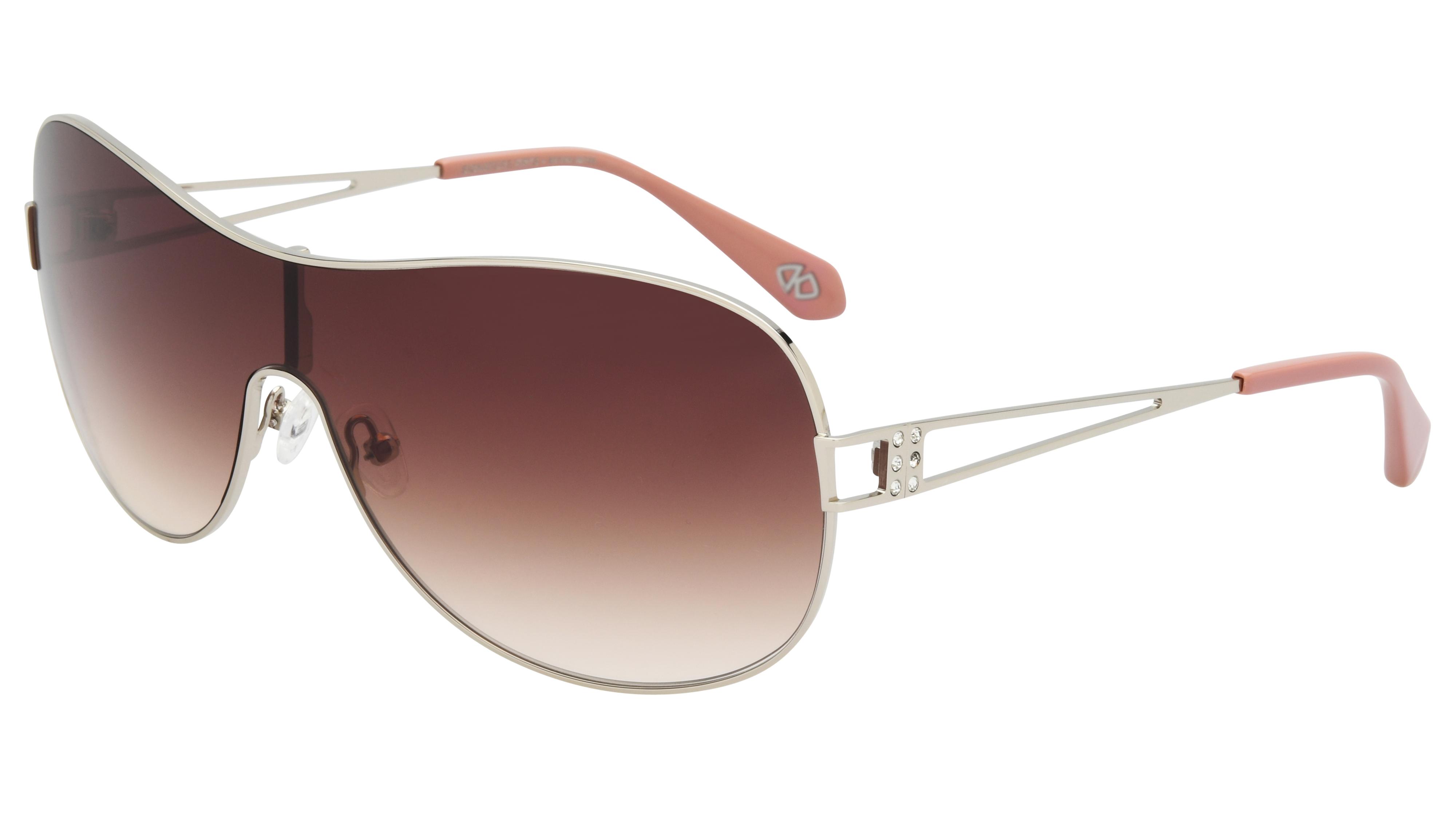 Lunettes de soleil Signature Krys Femme Argent Oversize Anastasia Trois-Quart