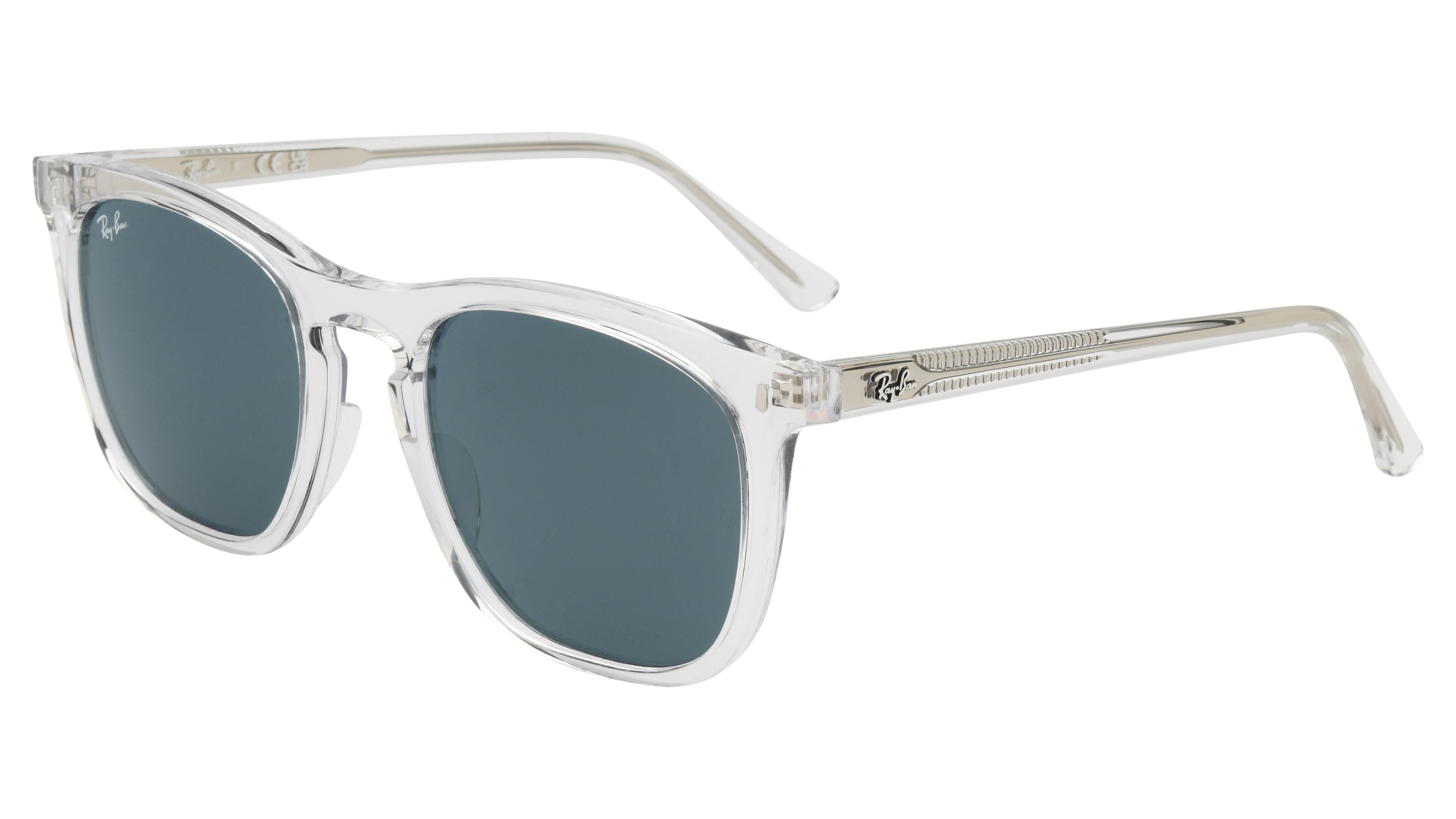 Lunettes de soleil Ray-Ban Mixte Transparent Carré RB2210 Trois-Quart