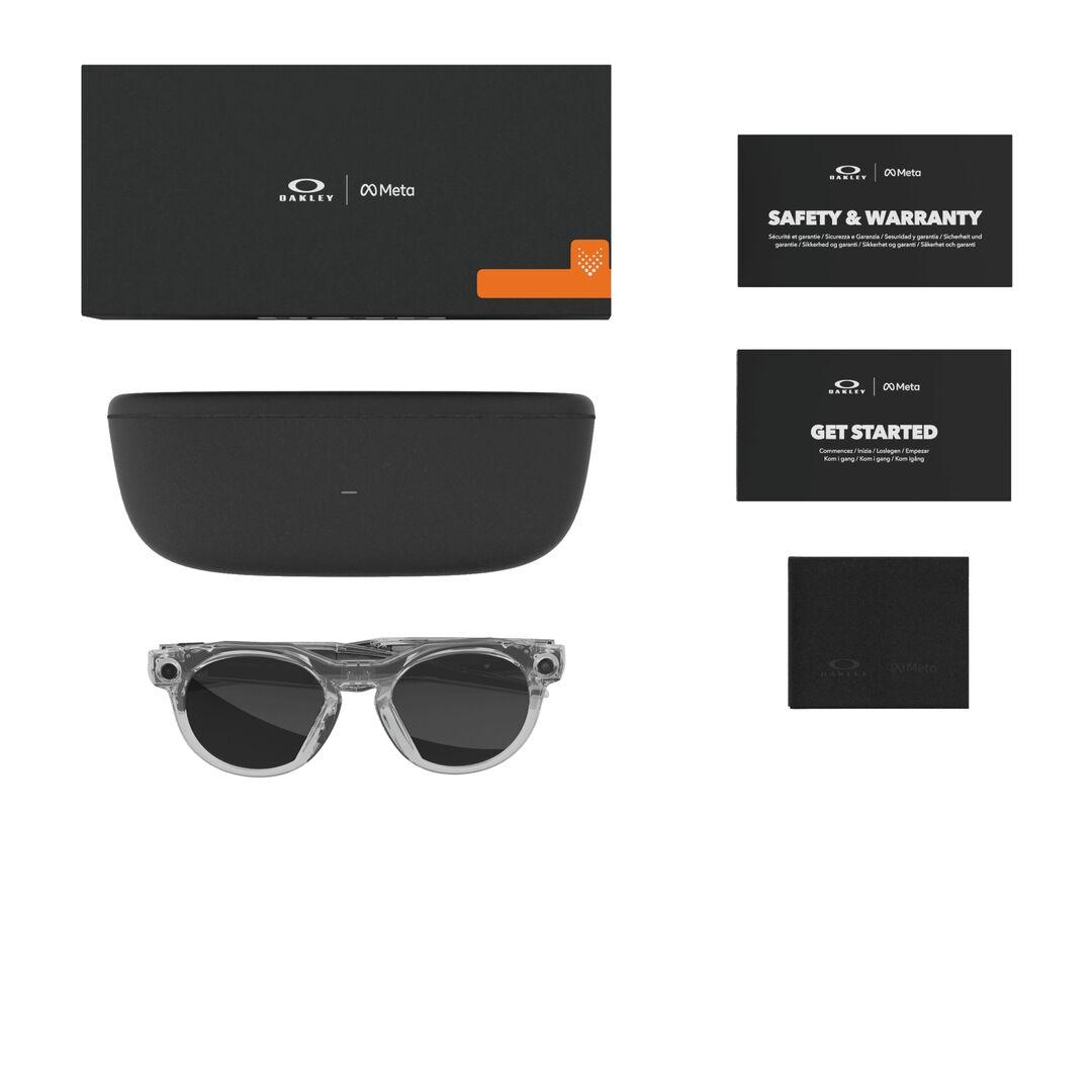 Lunettes de soleil Oakley Meta Mixte Transparent Sport Ow8002 Trois-Quart