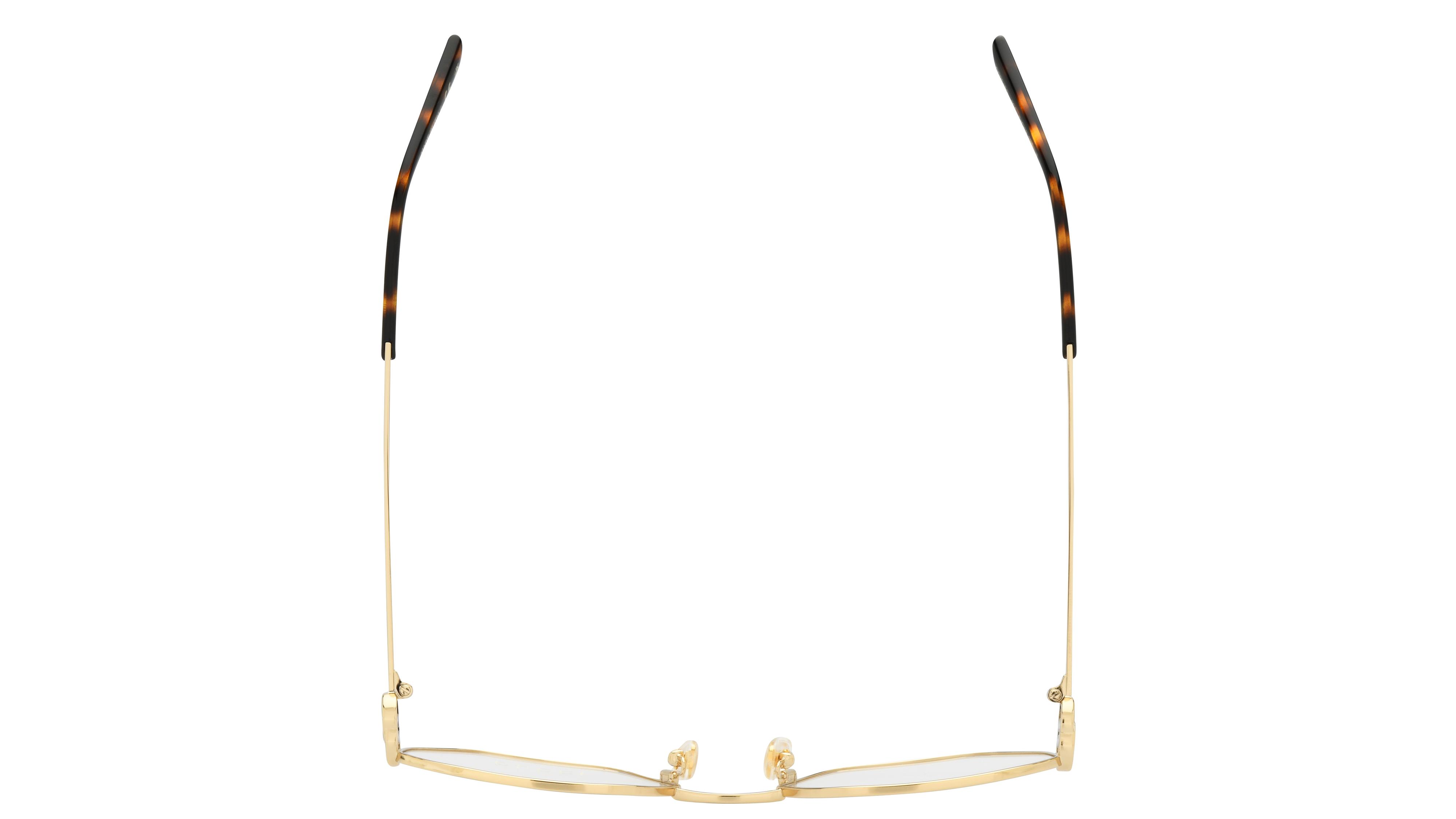 Lunettes de vue Gucci Femme Or Ronde gg2048o Dessus