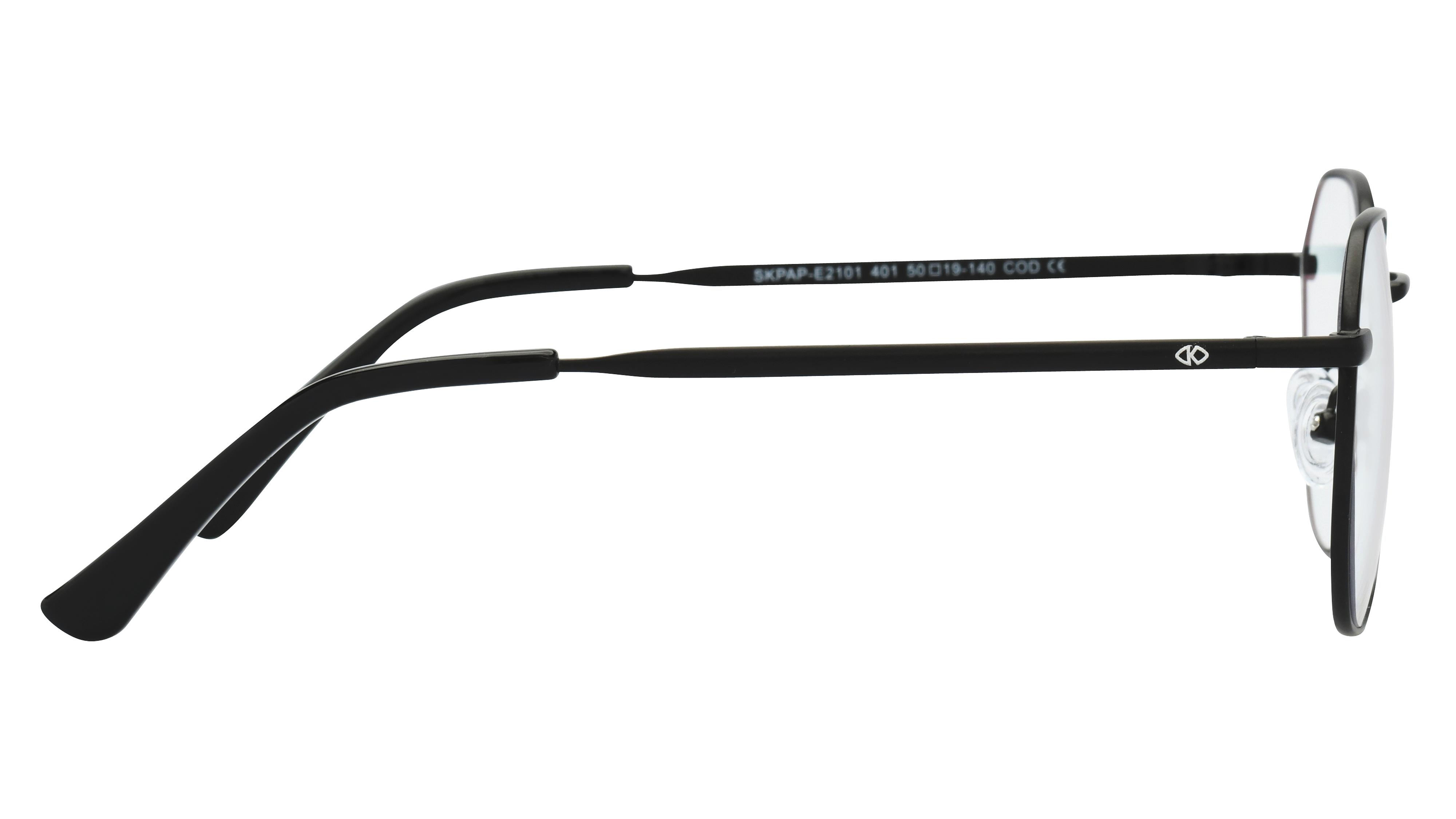 Lunettes anti-lumière bleue Signature Krys Mixte Noir Ronde Skpap-E2101 Droite