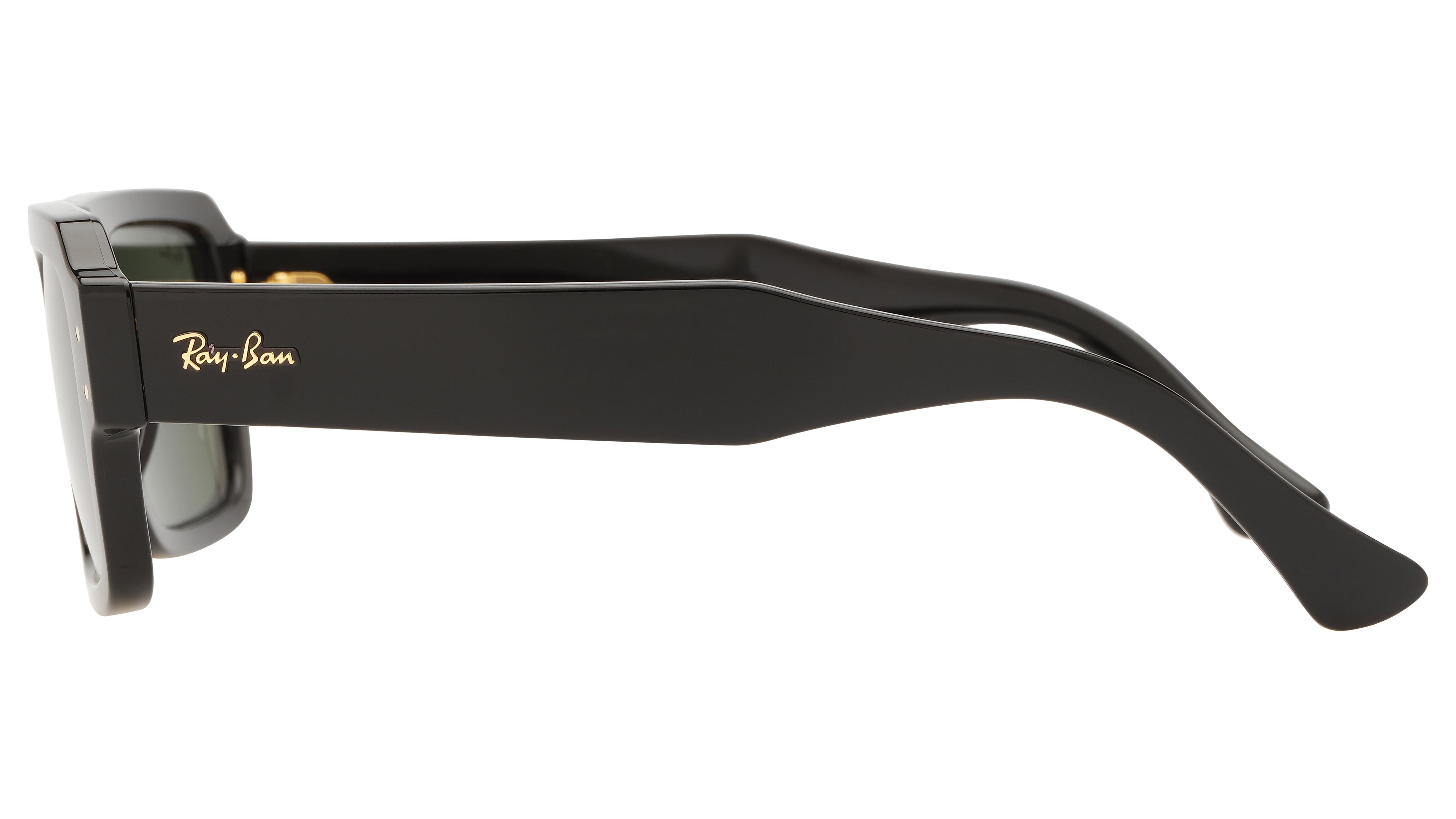 Lunettes de soleil Ray-Ban Mixte Noir Rectangle rb4454 Gauche