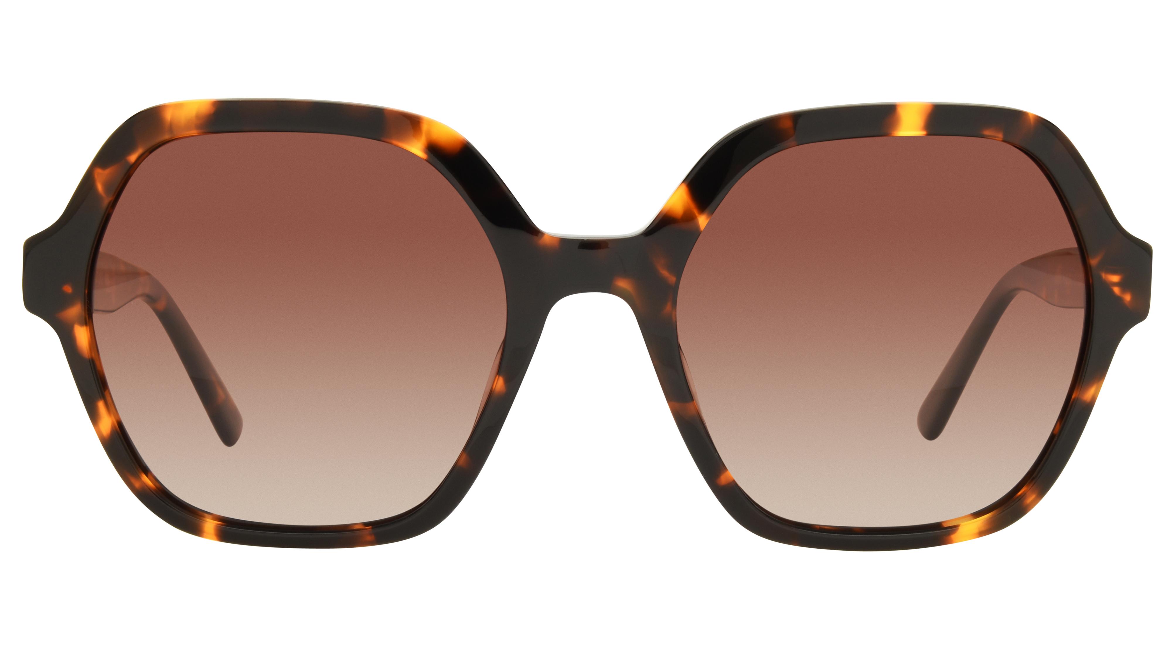 Lunettes de soleil Signature Krys Femme Écaille Tonneau skj2616-d Face