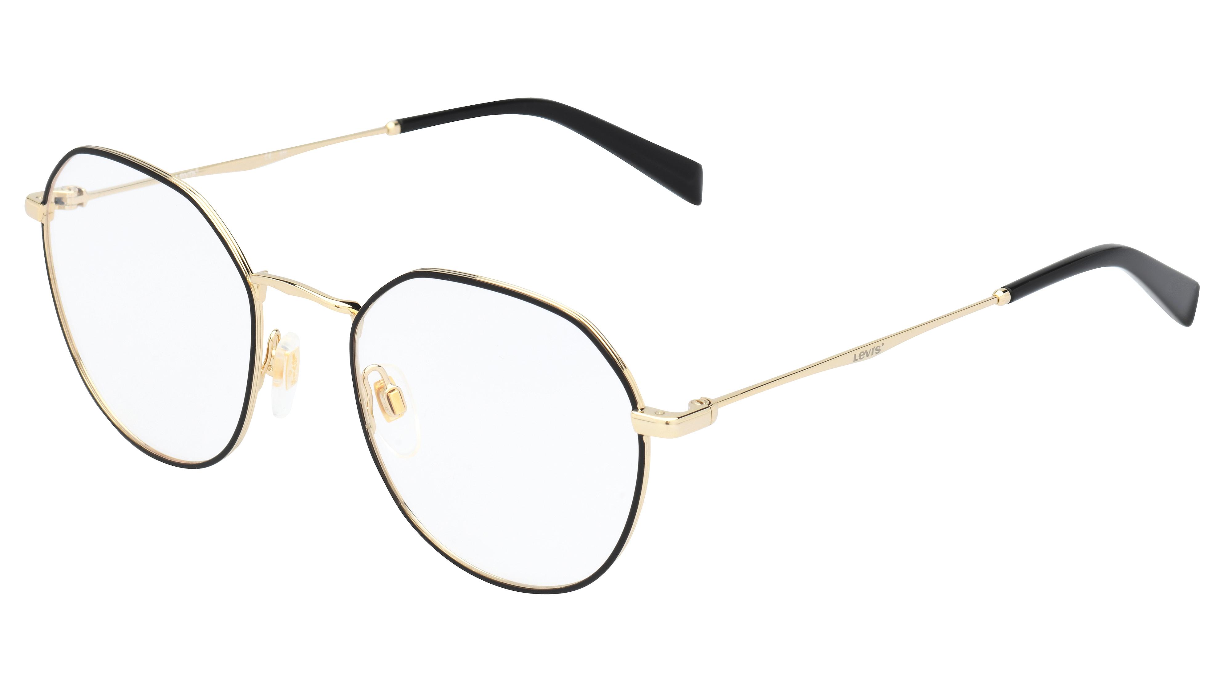 Lunettes de vue Levi s Lv5024 807 Noir Or Ronde Krys