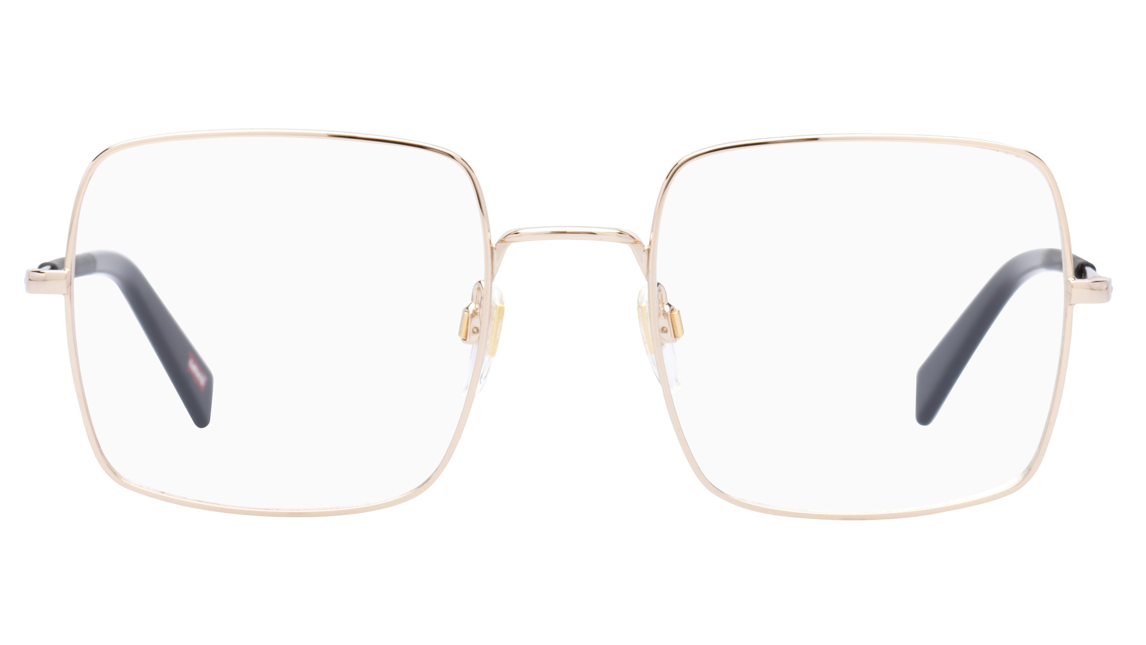 Lunettes de vue Levi's Femme Or Carré Lv1042 Face