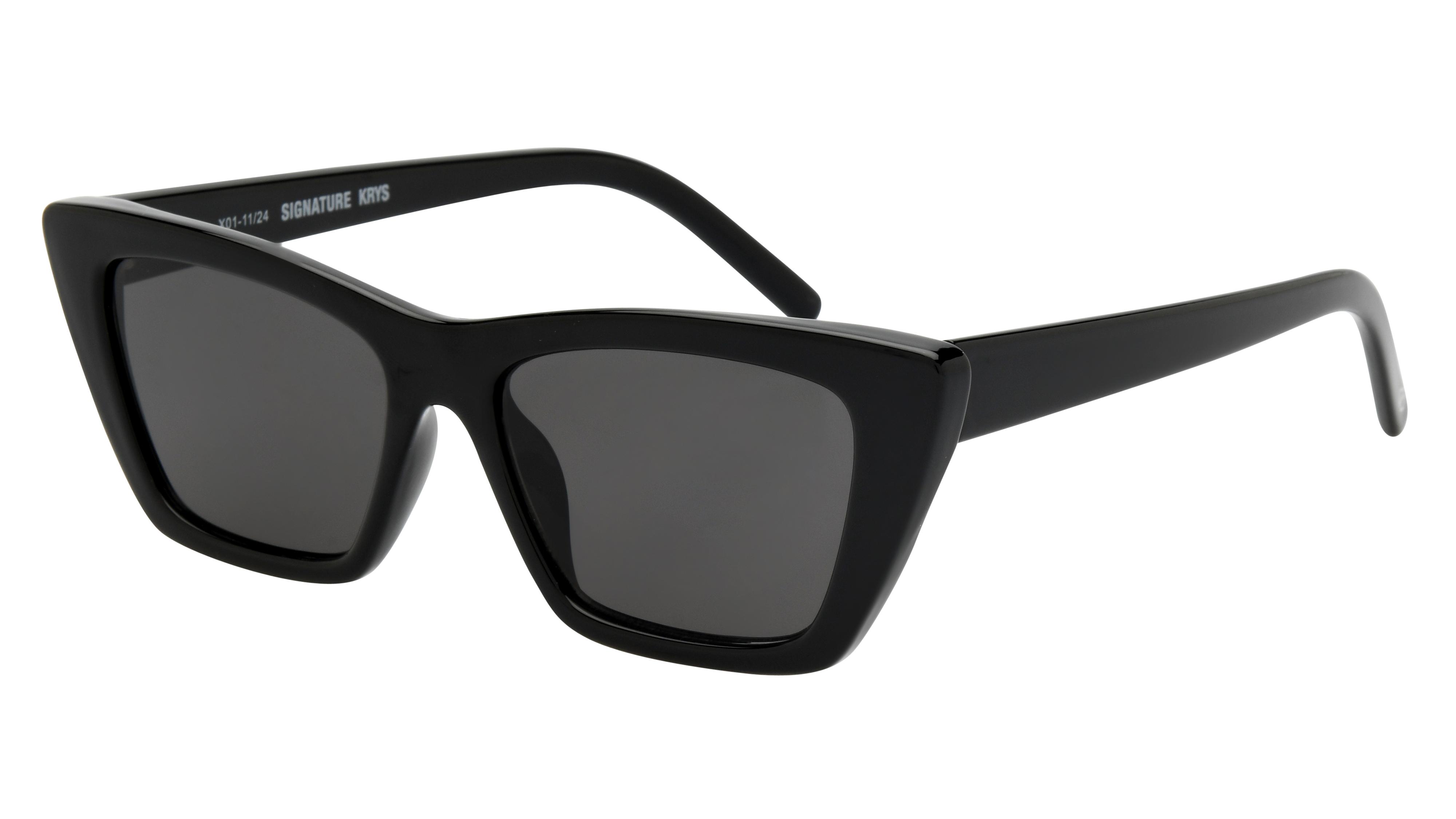 Lunettes de soleil Signature Krys Femme Noir Papillon Skj2501-A Trois-Quart