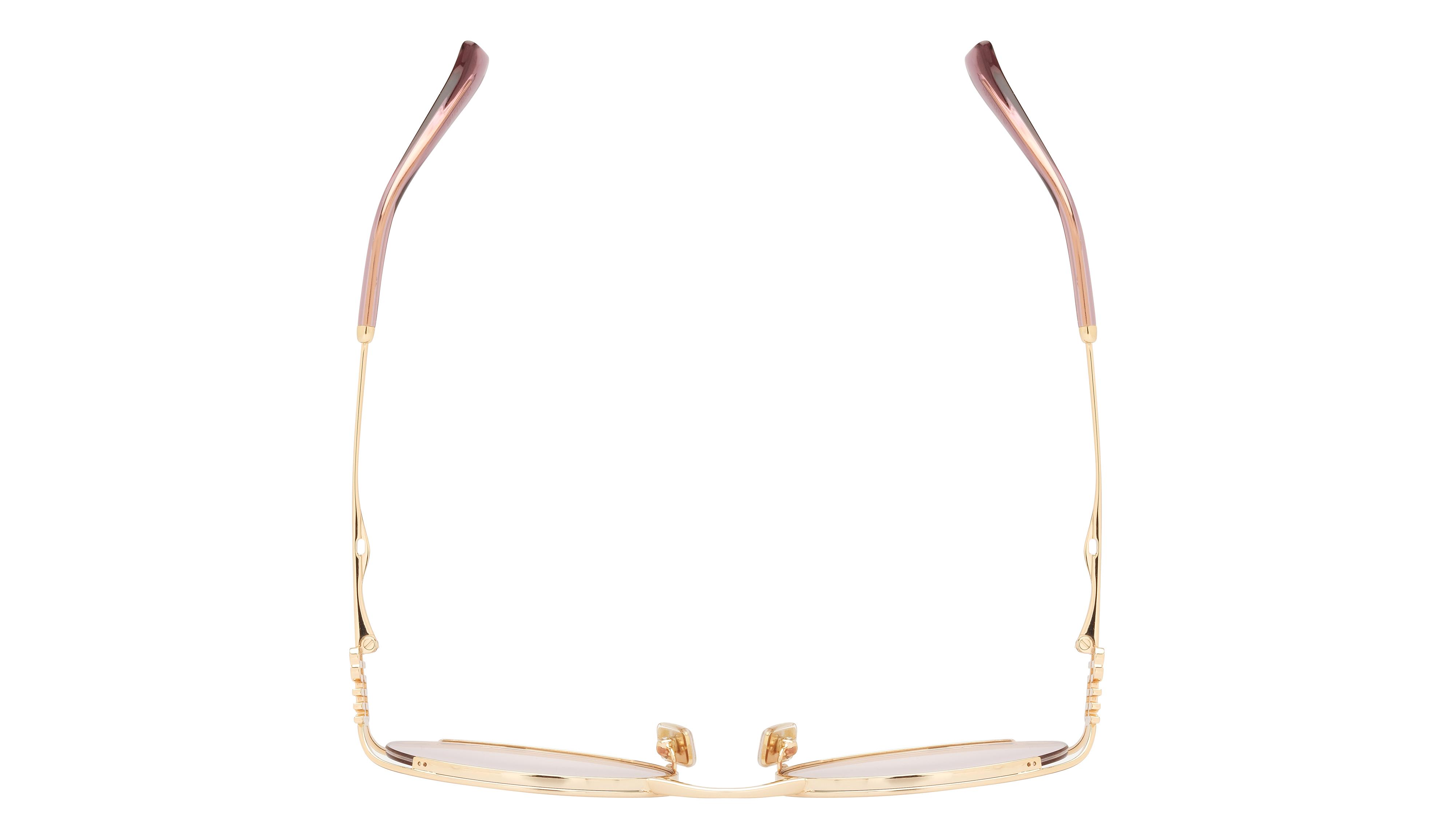 Lunettes de soleil Miu Miu Femme Or Ovale Mu Dessus