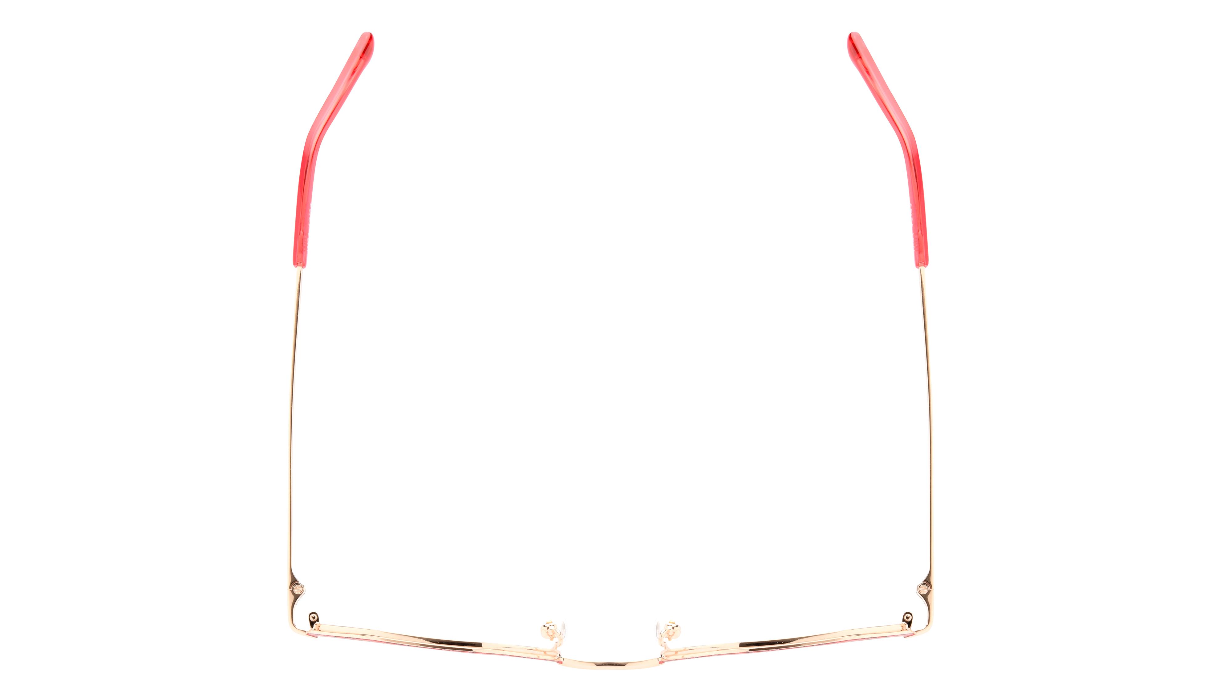Lunettes de vue Baïa Femme Rouge Carré Baa2402 Dessus