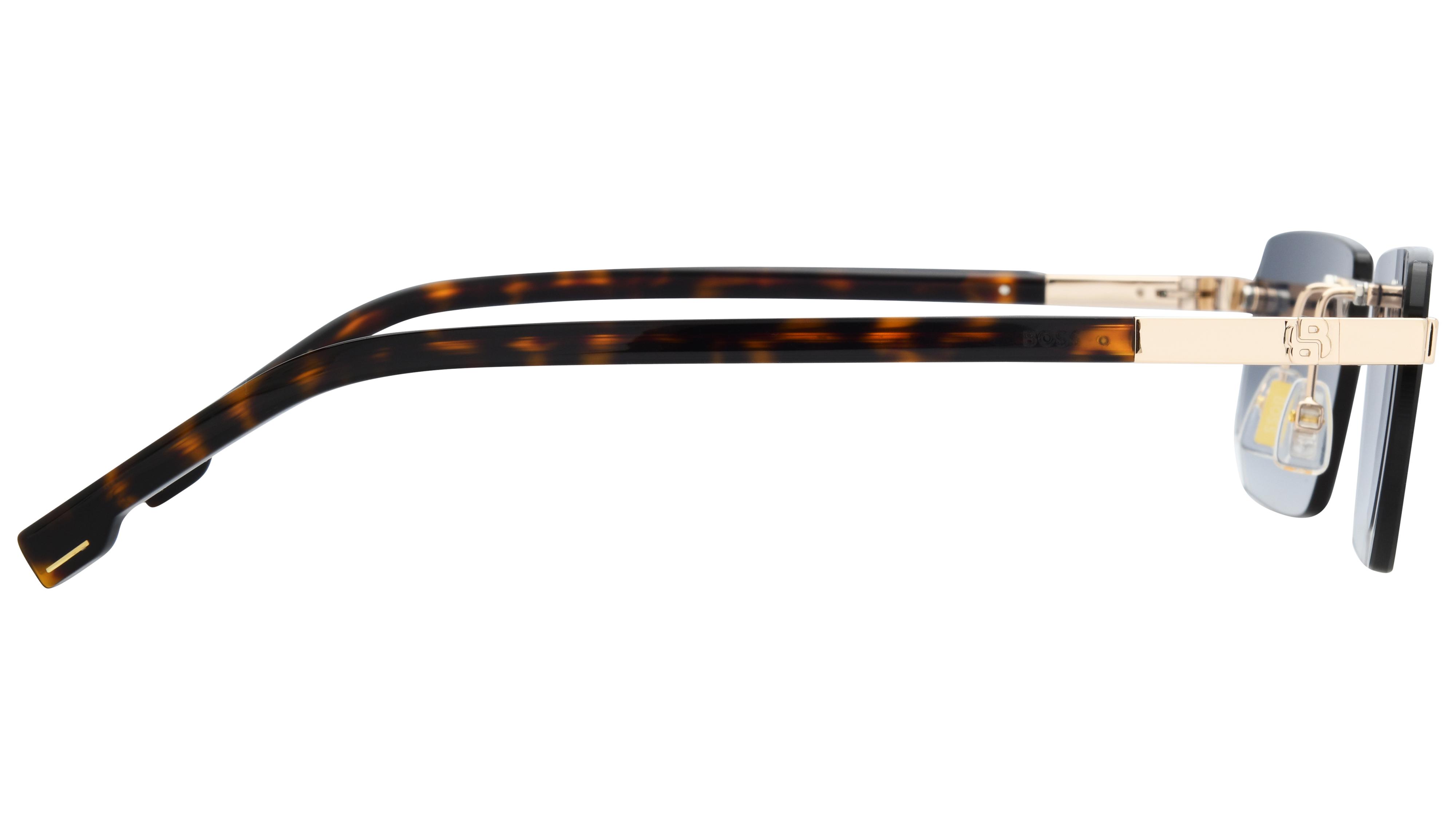 Lunettes de soleil Boss Homme Or Rectangle BOSS Droite