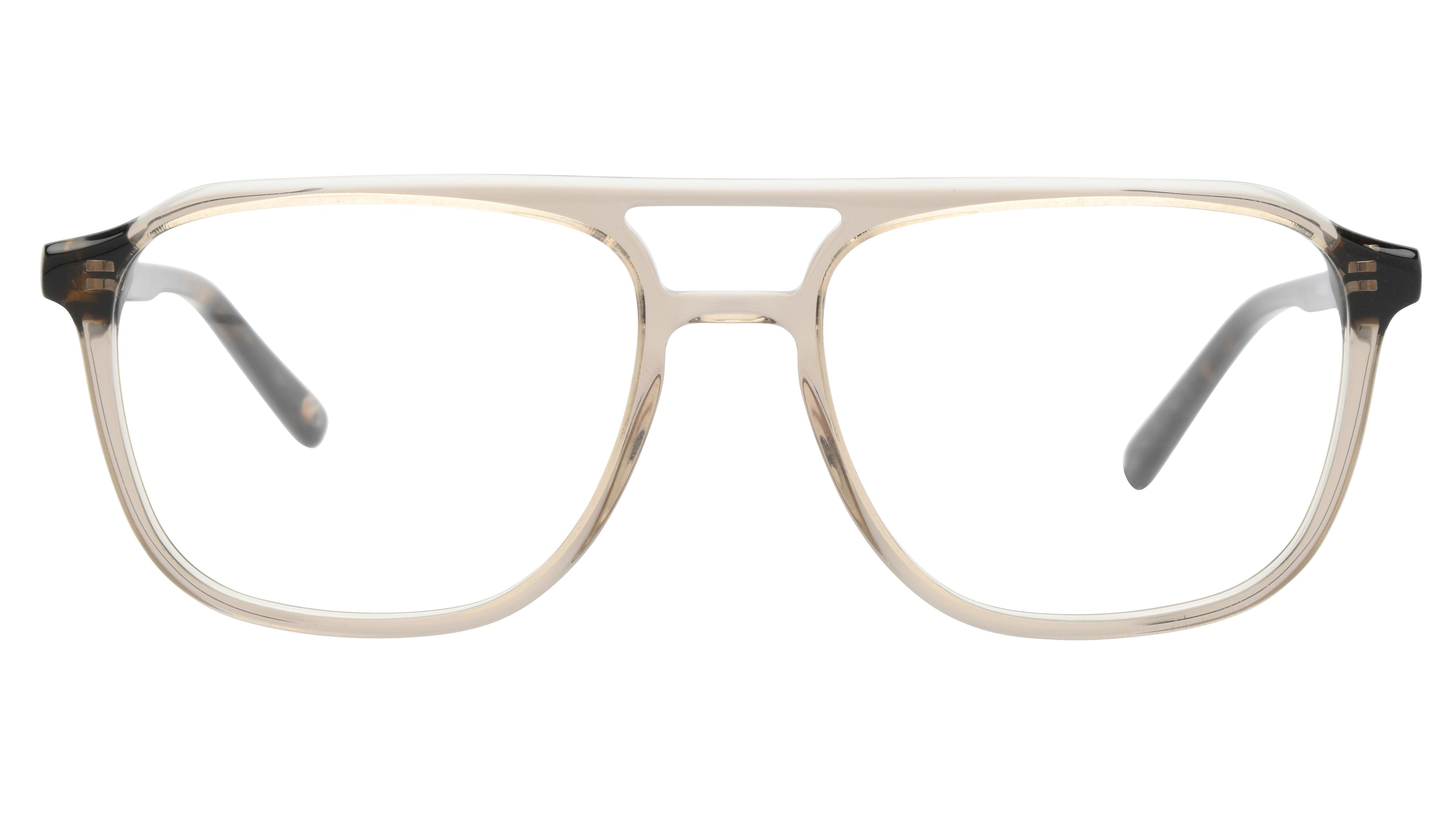 Lunettes de vue Signature Krys Homme Marron Aviateur Com2403 Face