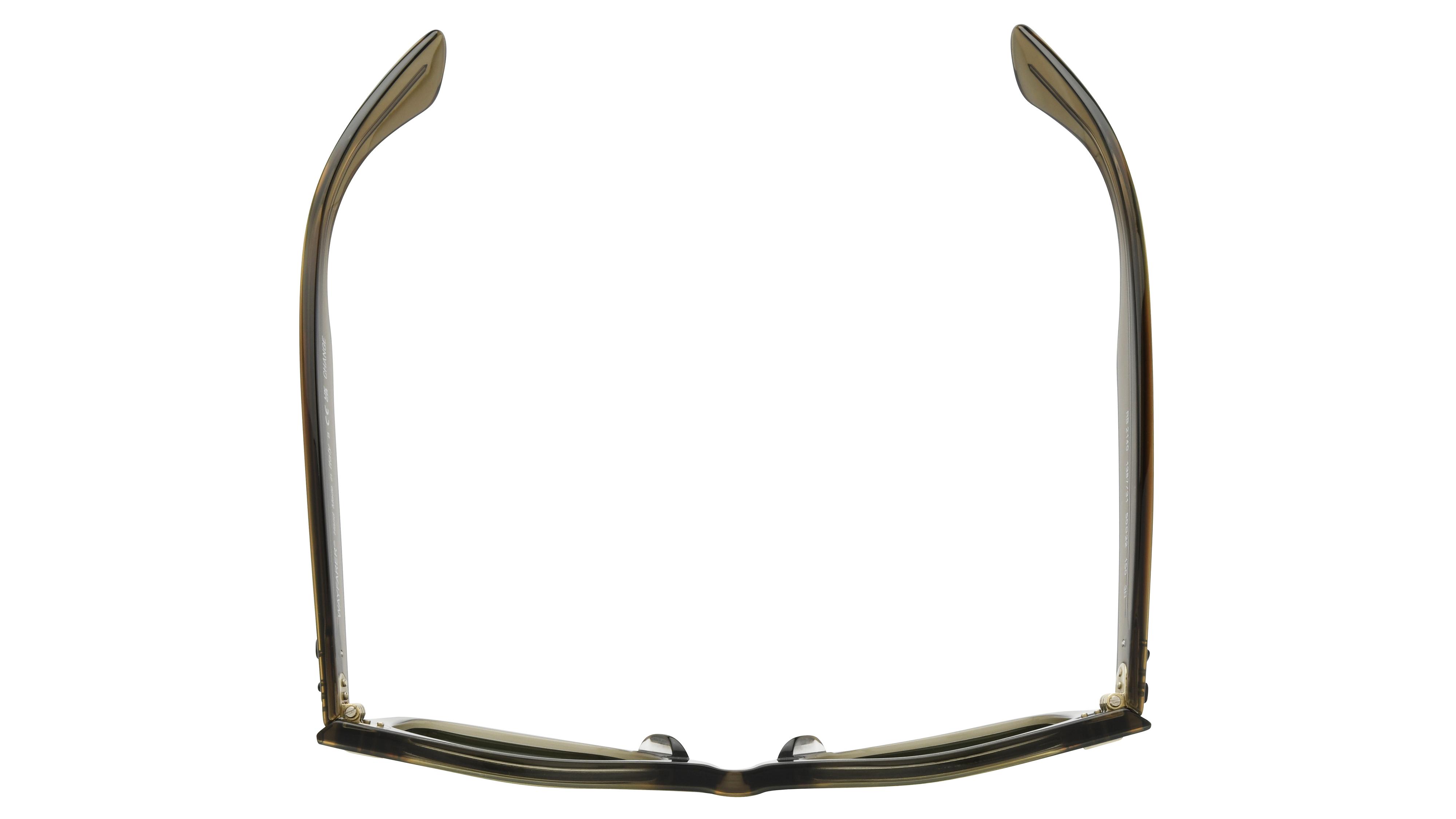 Lunettes de soleil Ray-Ban Mixte Vert Wayfarer RB2140 Dessus