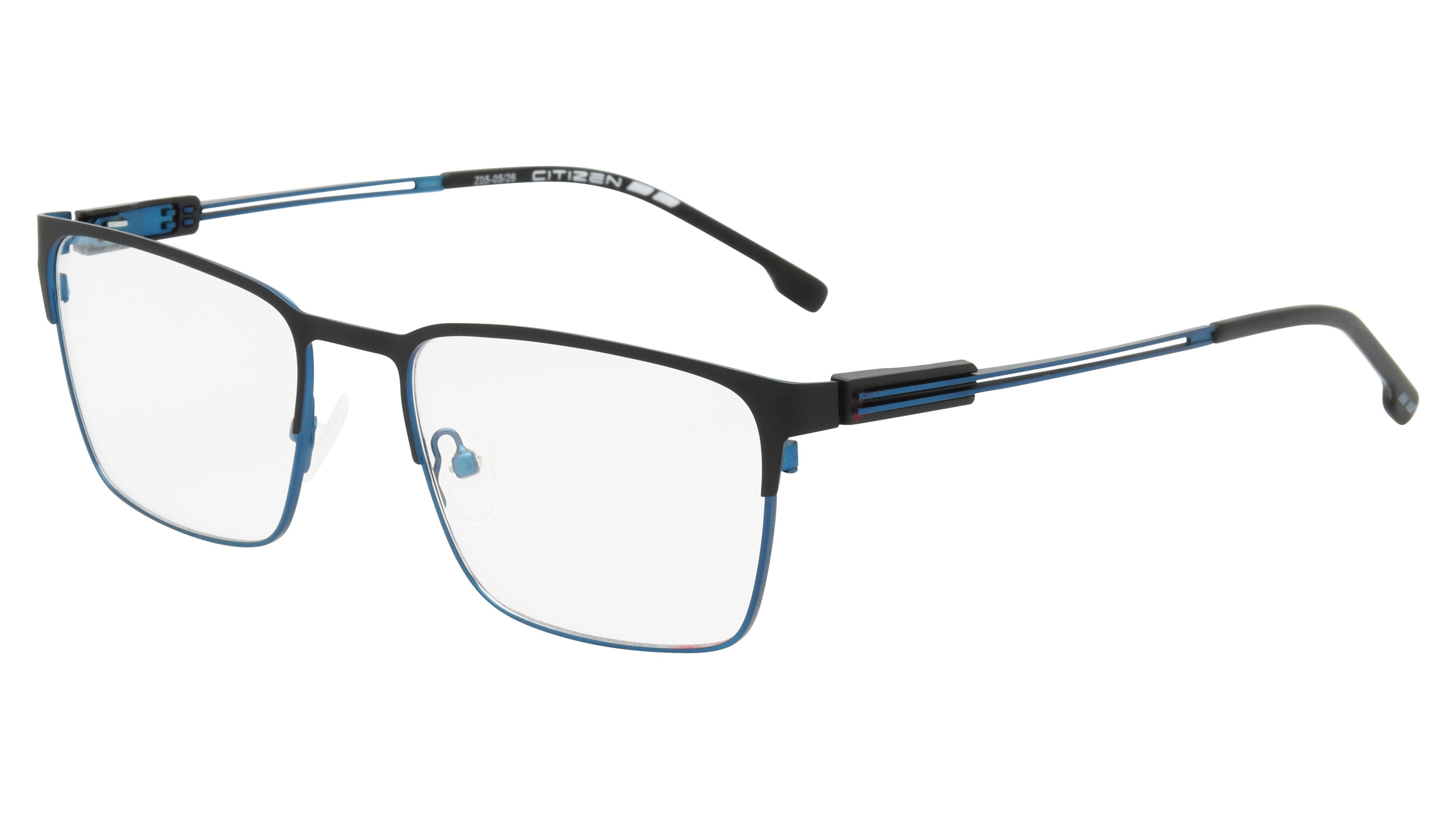 Lunettes de vue Citizen Homme Gris Rectangle Ctz2607 Trois-Quart