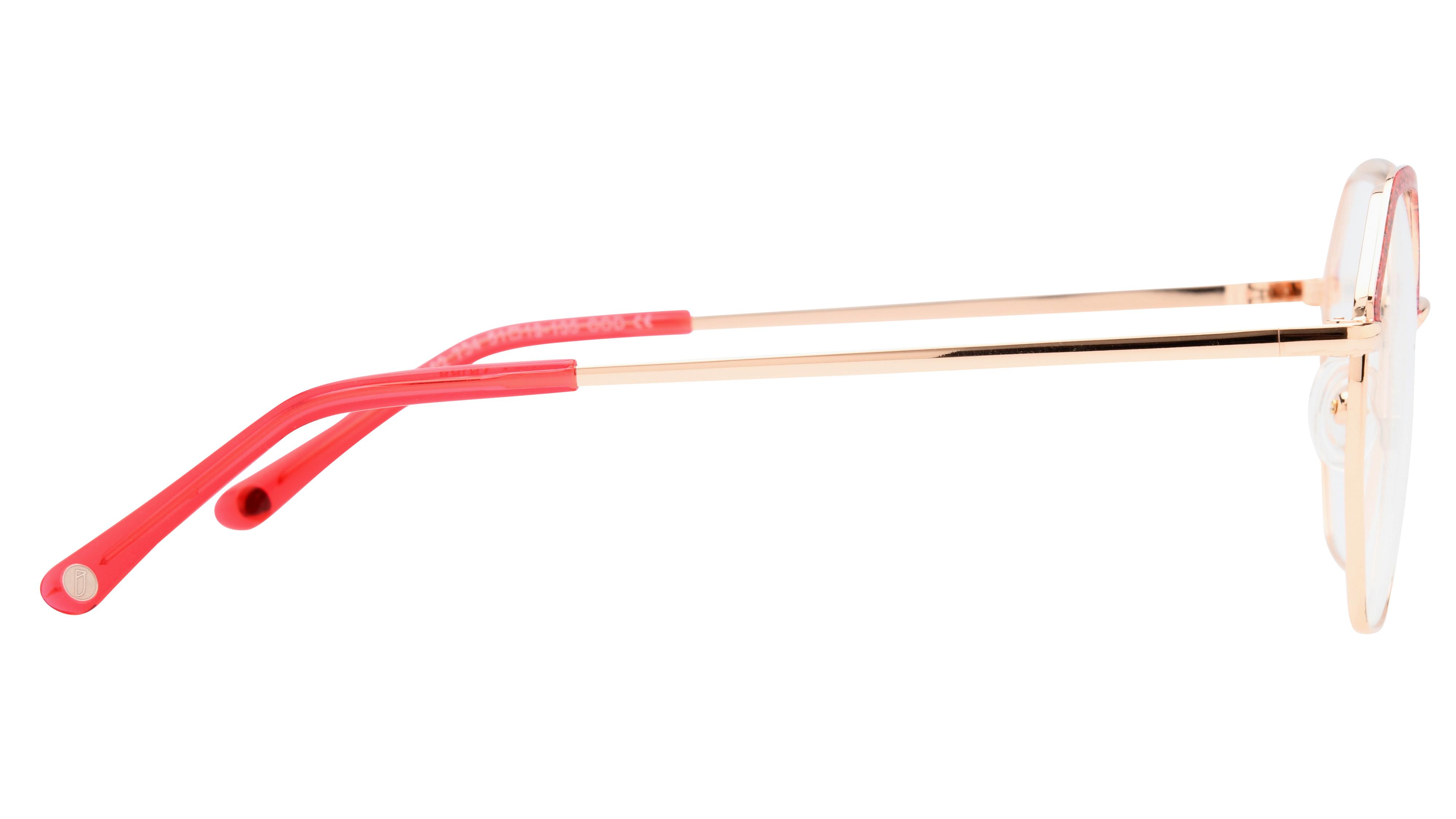 Lunettes de vue Baïa Femme Rouge Carré Baa2402 Droite