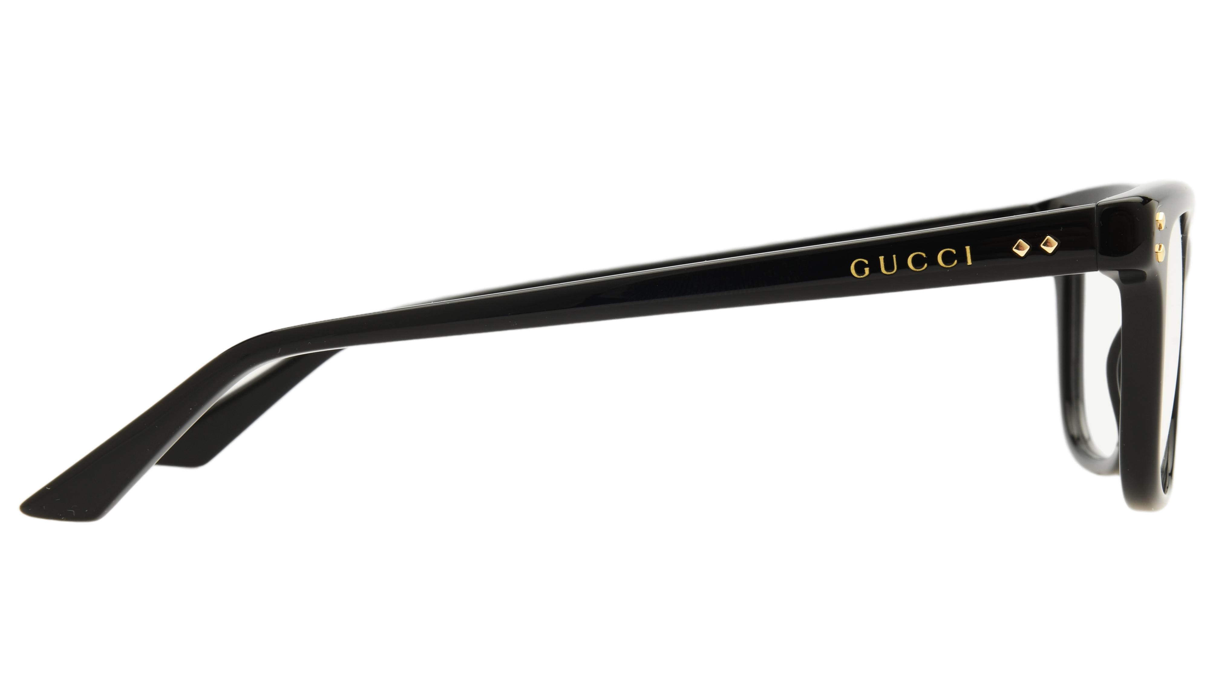 Lunettes de vue Gucci Homme Noir Rectangle GG1895O Droite