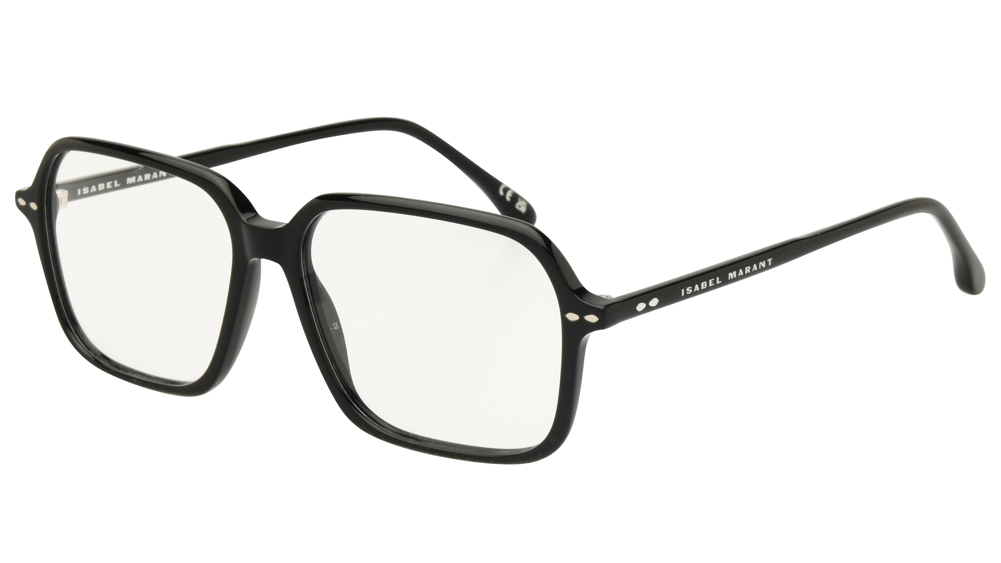 Lunettes de vue Isabel Marant Femme Noir Rectangle Im0233 Trois-Quart