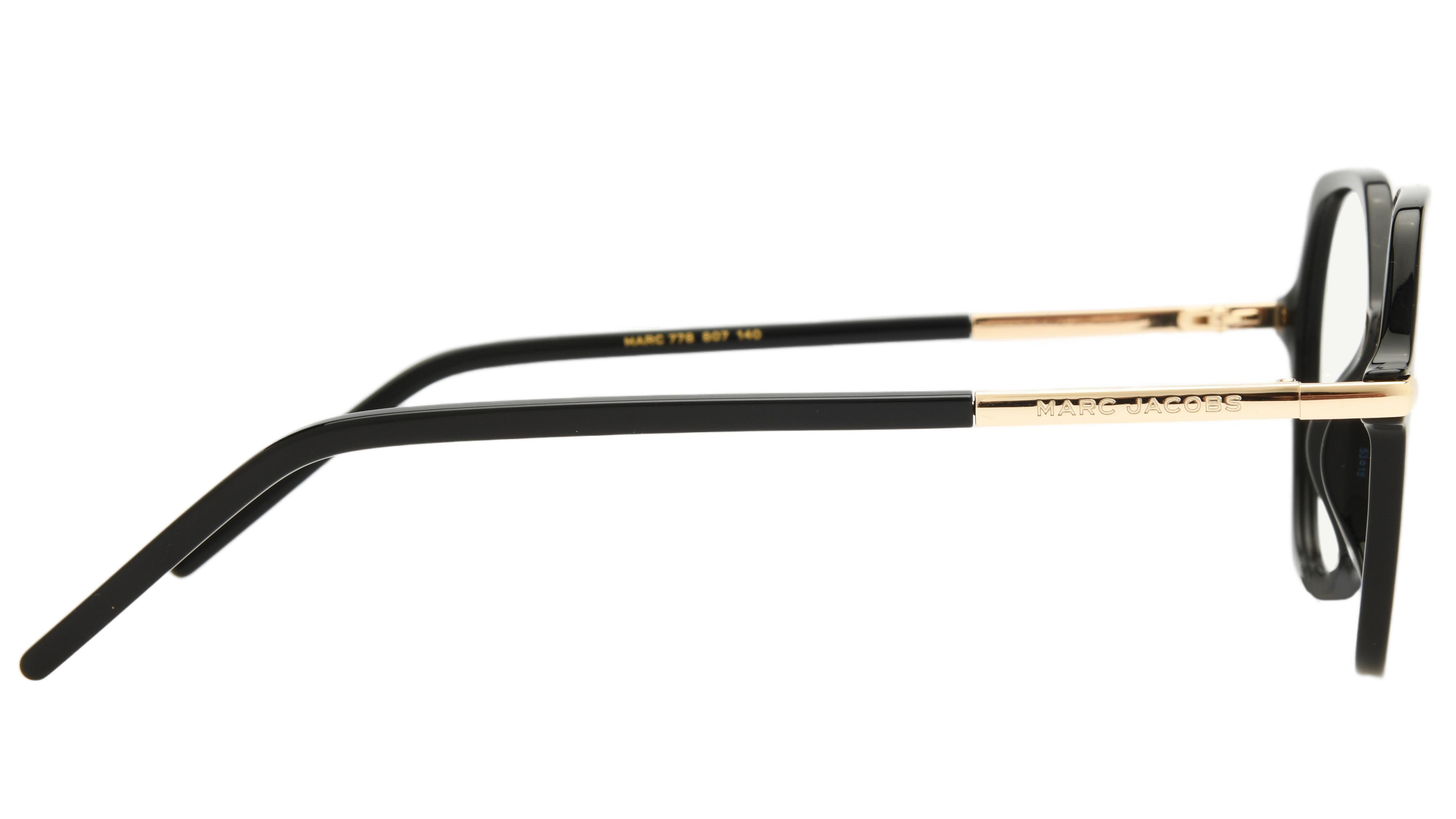 Lunettes de vue Marc Jacobs Femme Noir Carré Marc778 Droite