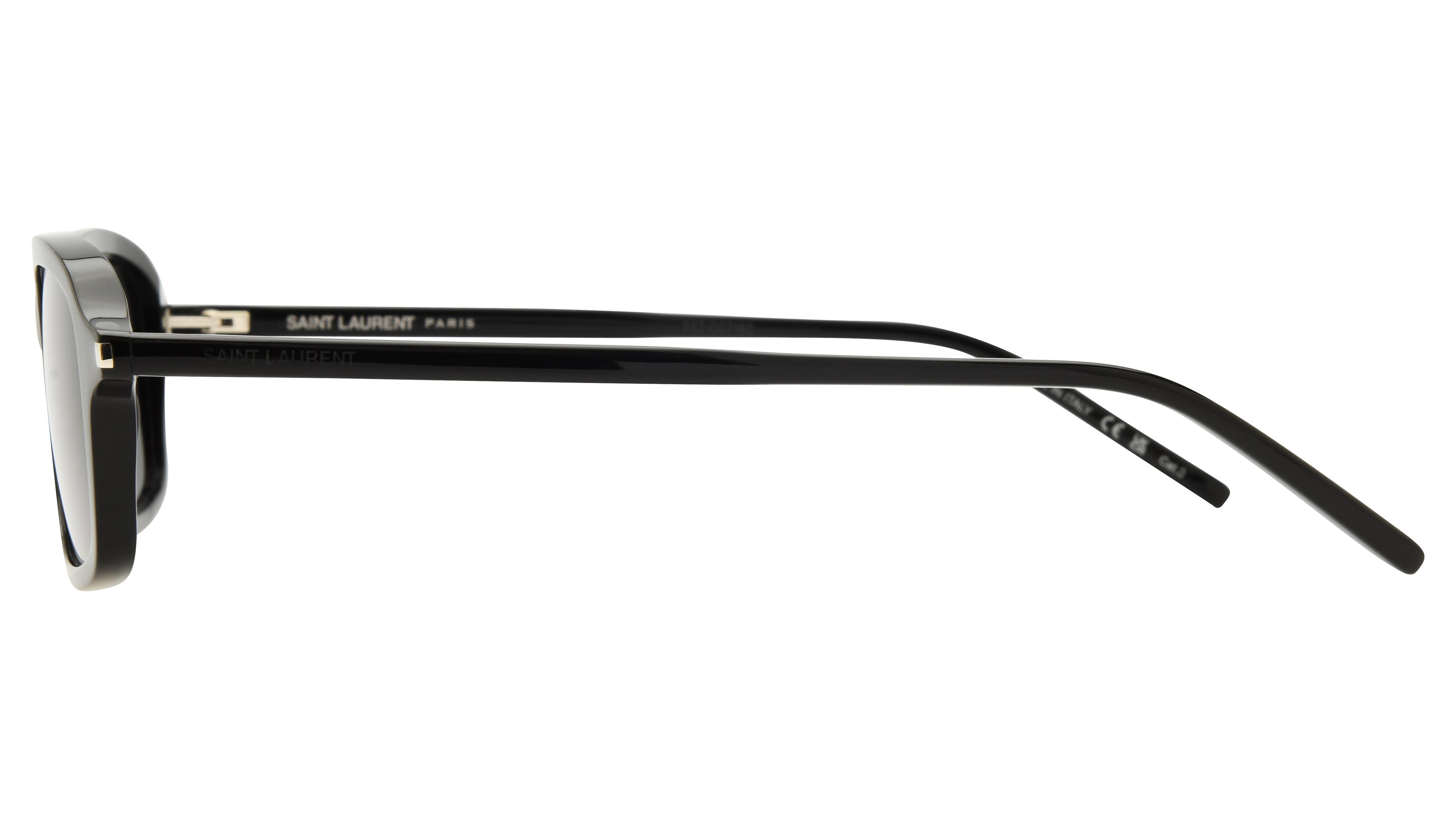Lunettes de soleil Saint Laurent Homme Noir Rectangle Sl Gauche