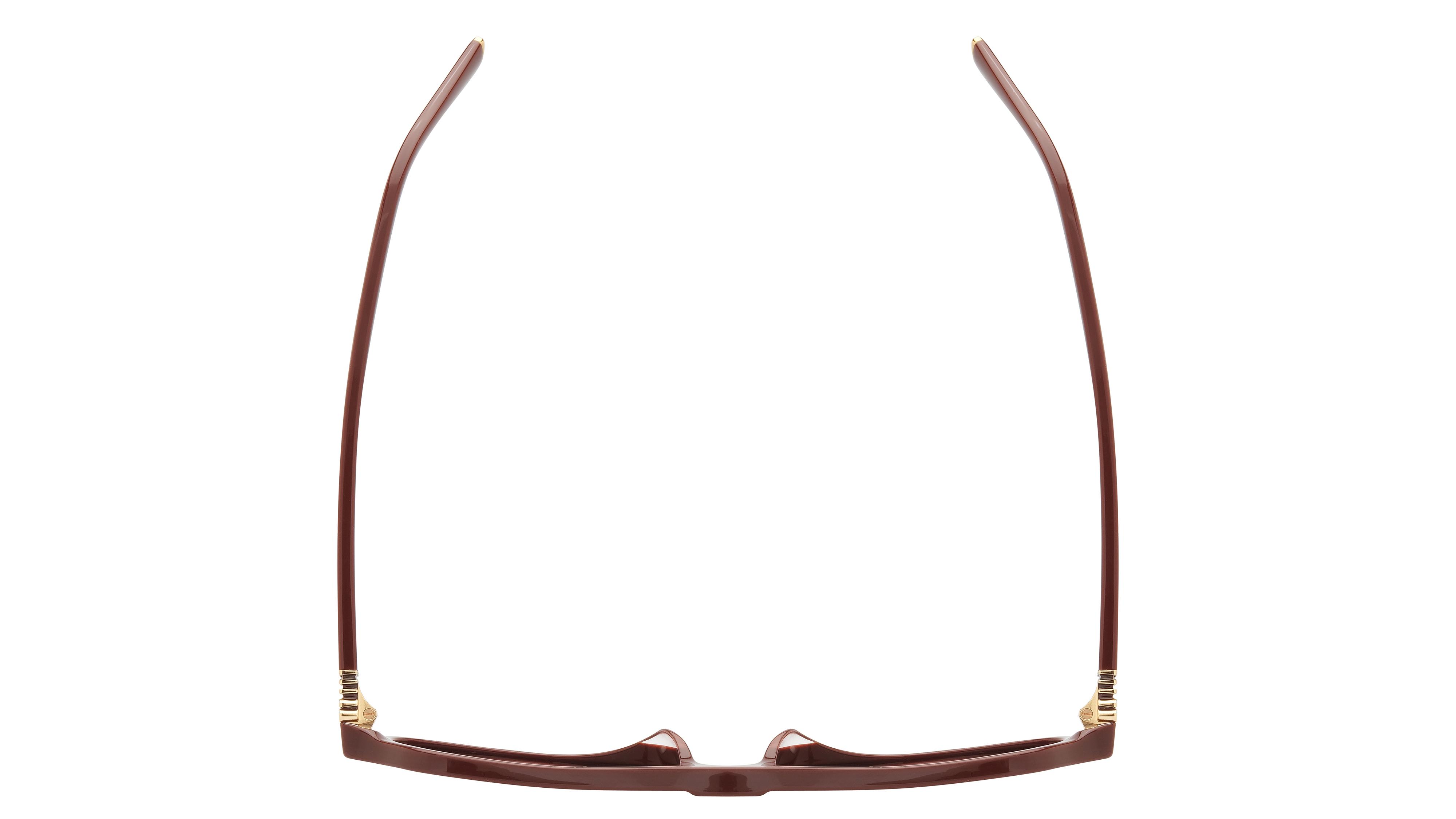 Lunettes de soleil Miu Miu Femme Rouge Rectangle MU Dessus