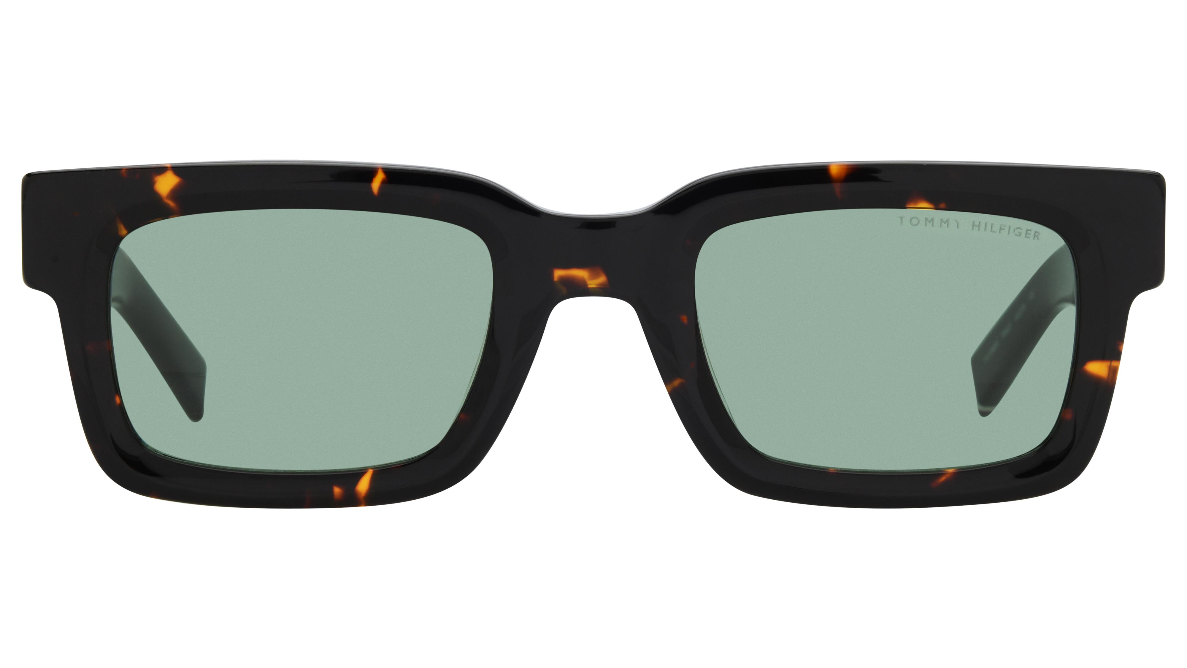 Lunettes de soleil Tommy Hilfiger Homme Écaille Rectangle TH Face