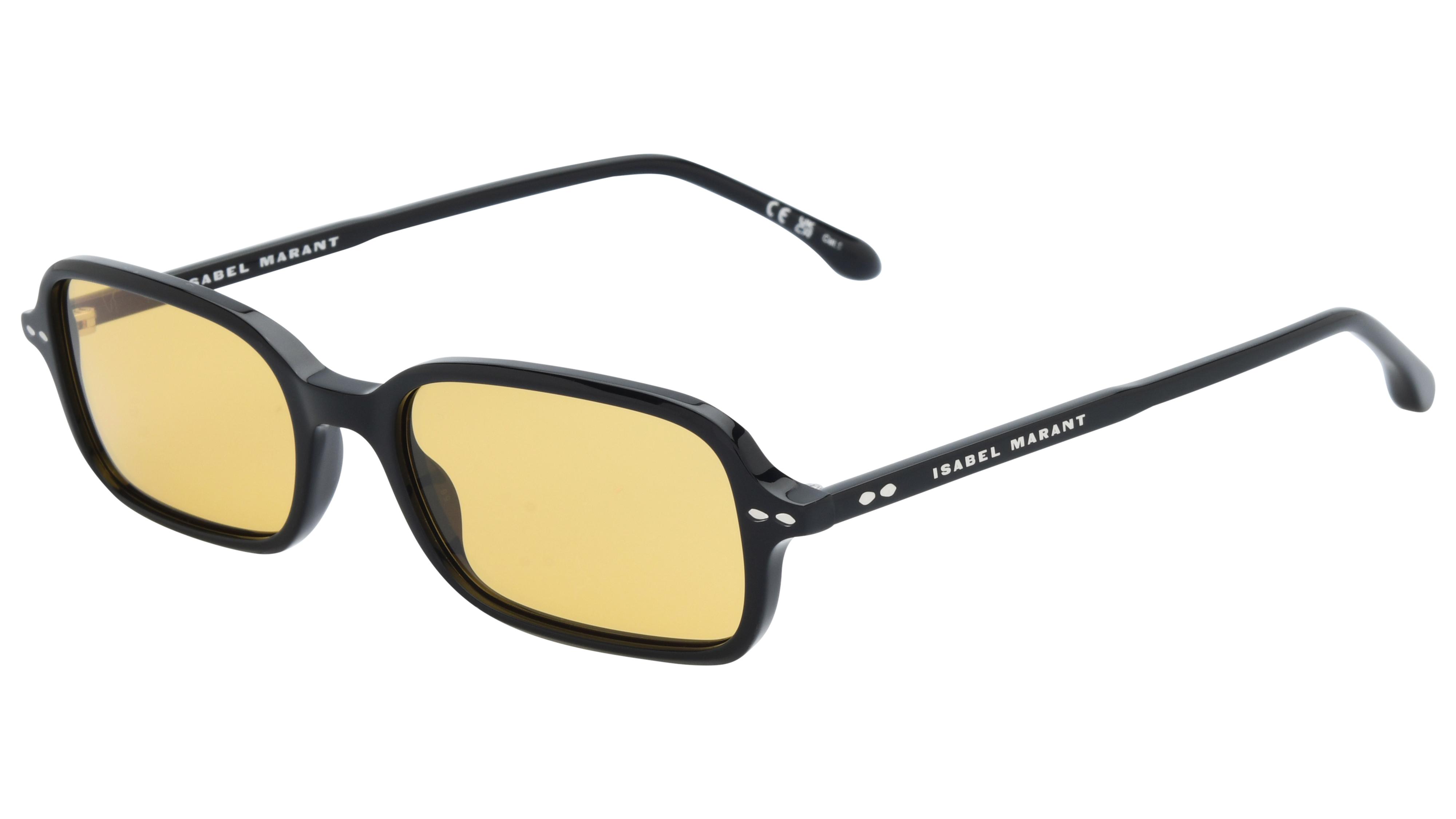 Lunettes de soleil Isabel Marant Femme Noir Rectangle Im Trois-Quart
