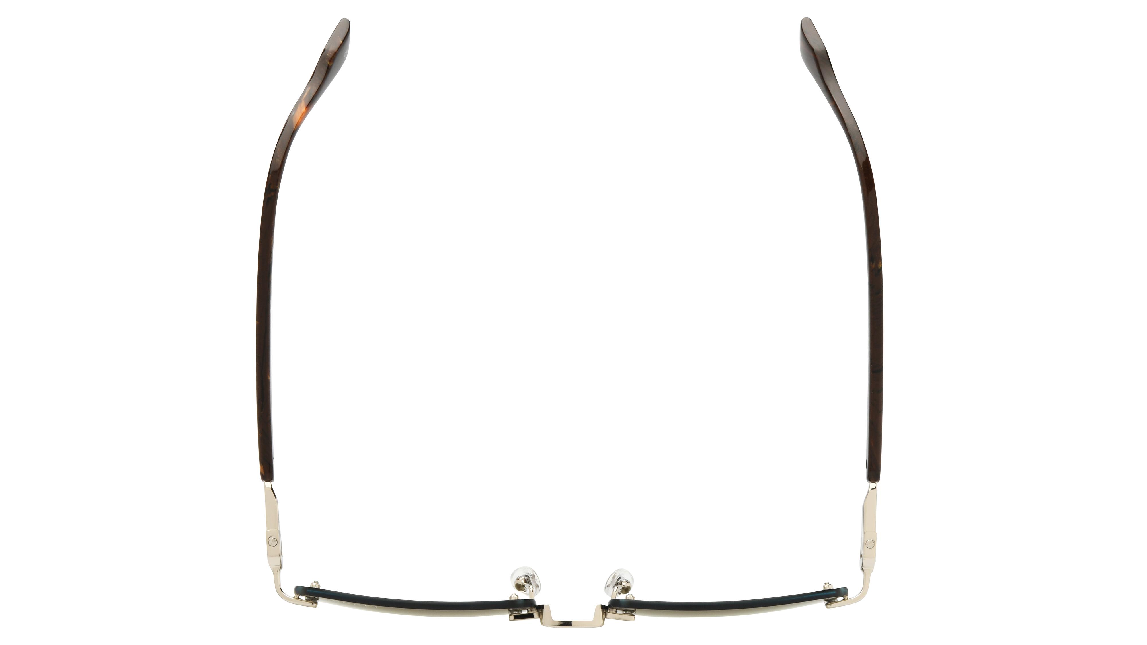 Lunettes de soleil Gucci Homme Argent Rectangle GG1221S Dessus