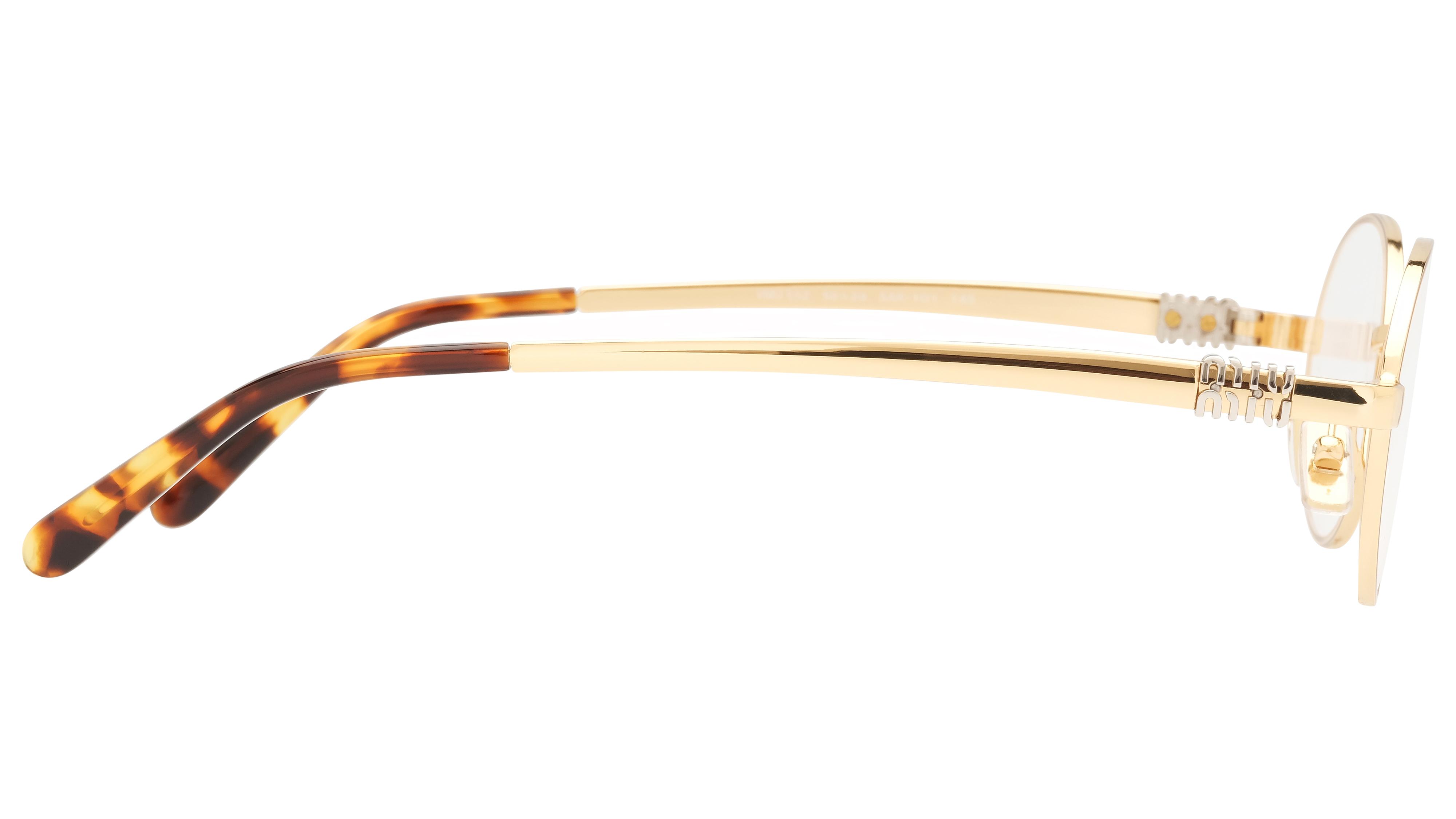 Lunettes de vue Miu Miu Femme Or Ovale MU Droite