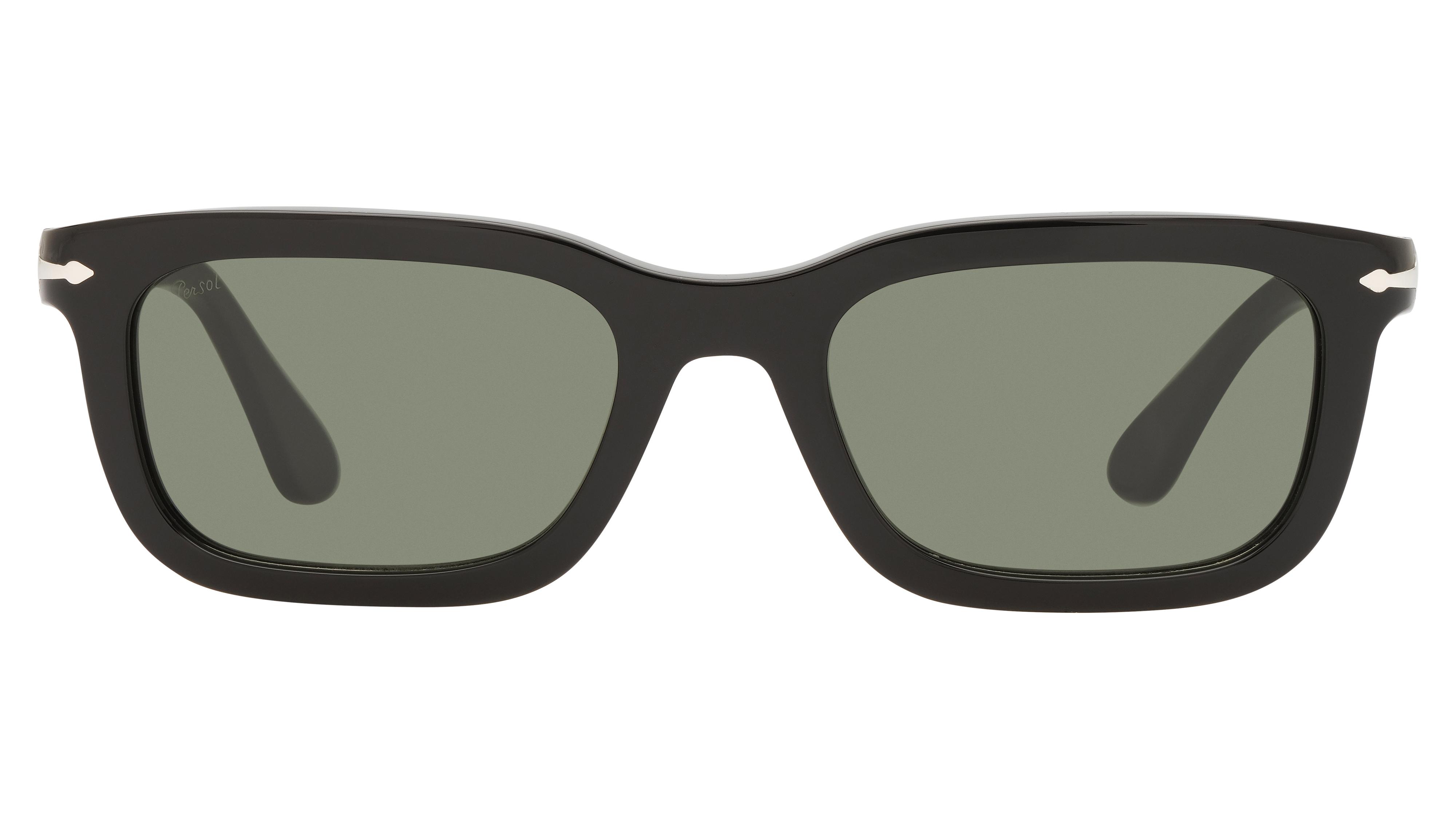 Lunettes de soleil Persol Mixte Noir Rectangle po3396s Face
