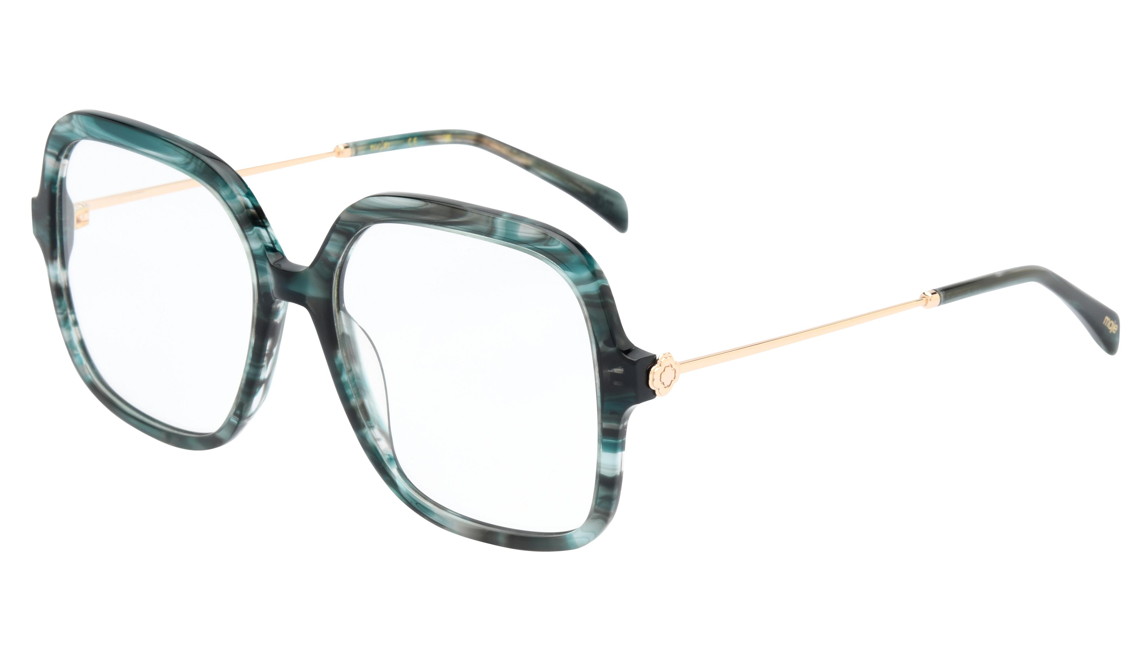 Lunettes de vue Maje MJ1050 510 Vert Fonce Textu Rectangle Krys