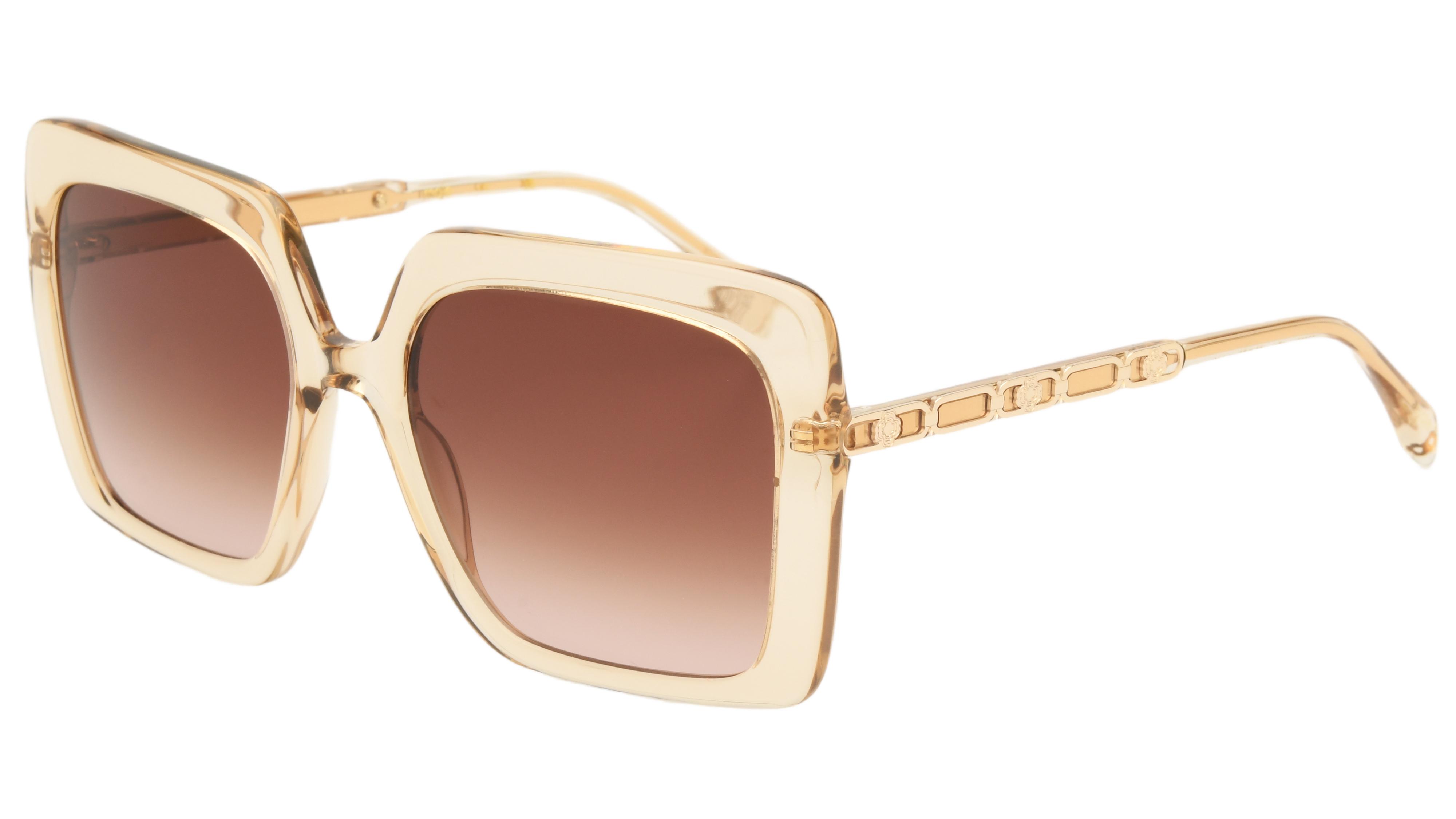 Lunettes de soleil Maje Femme Marron Rectangle Mj5058 Trois-Quart