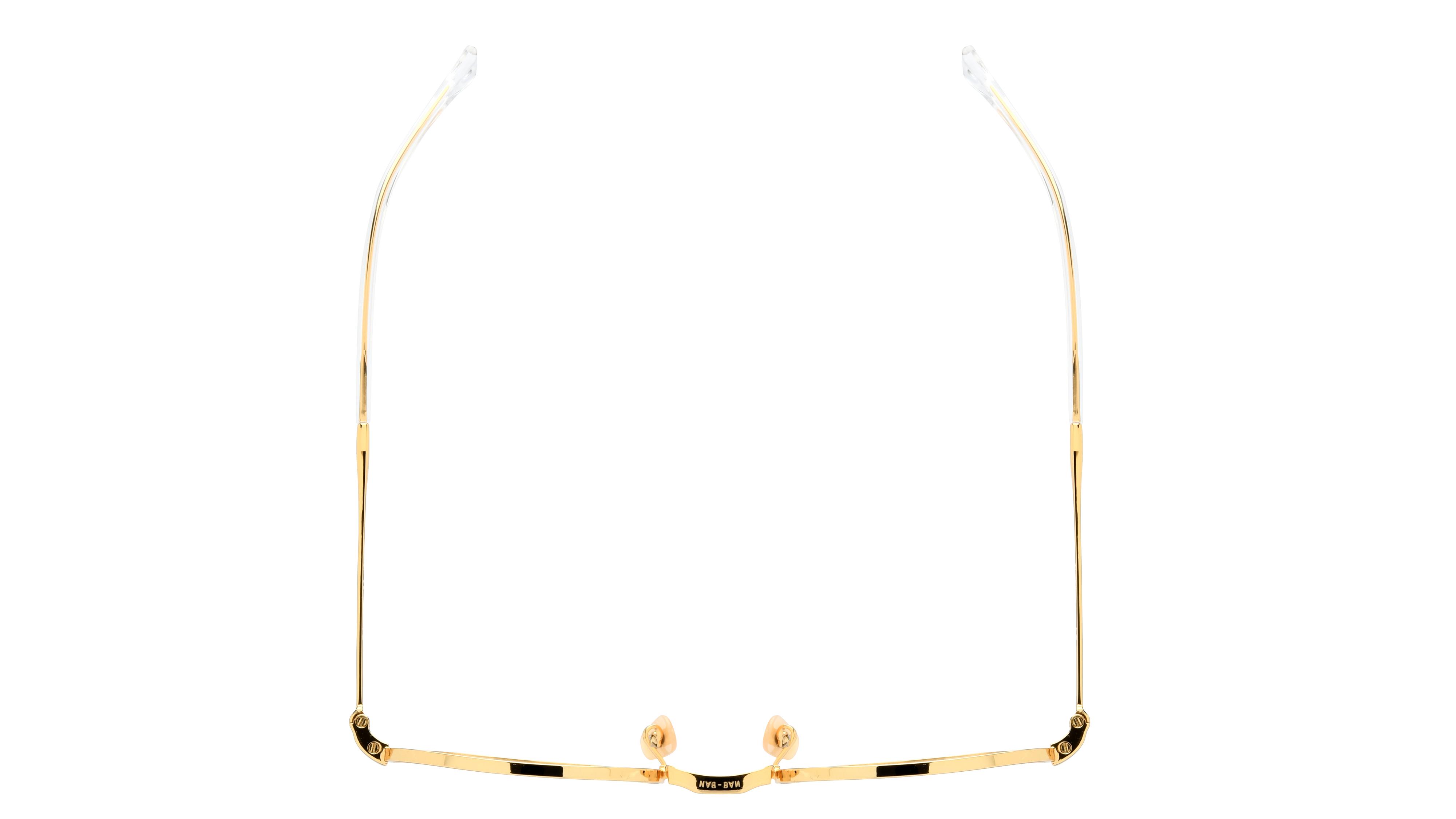 Lunettes de vue Ray-Ban Mixte Or Ronde Rx6509 Dessus