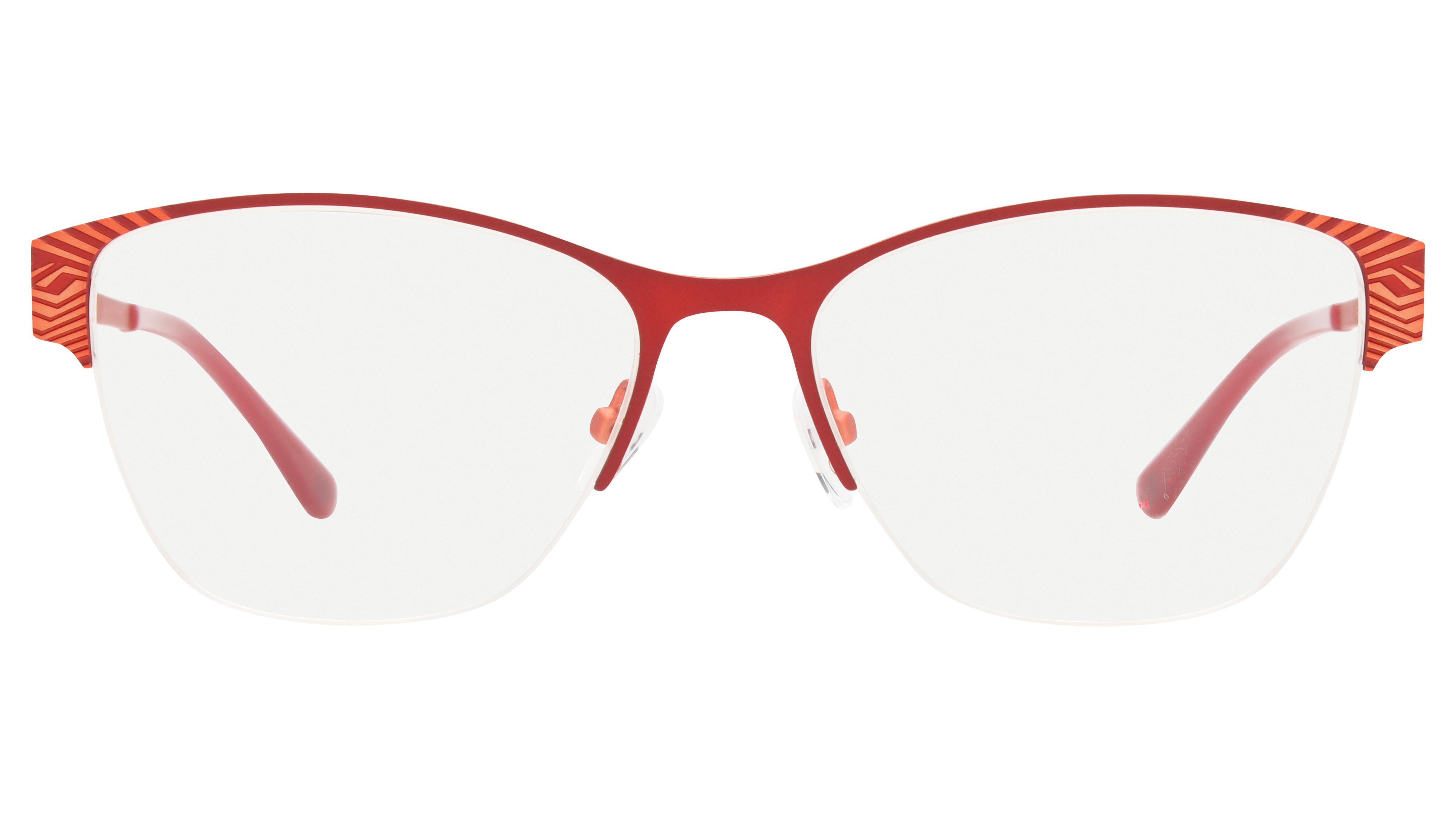 Lunettes de vue Baïa Femme Orange Rectangle Baa2606 Face