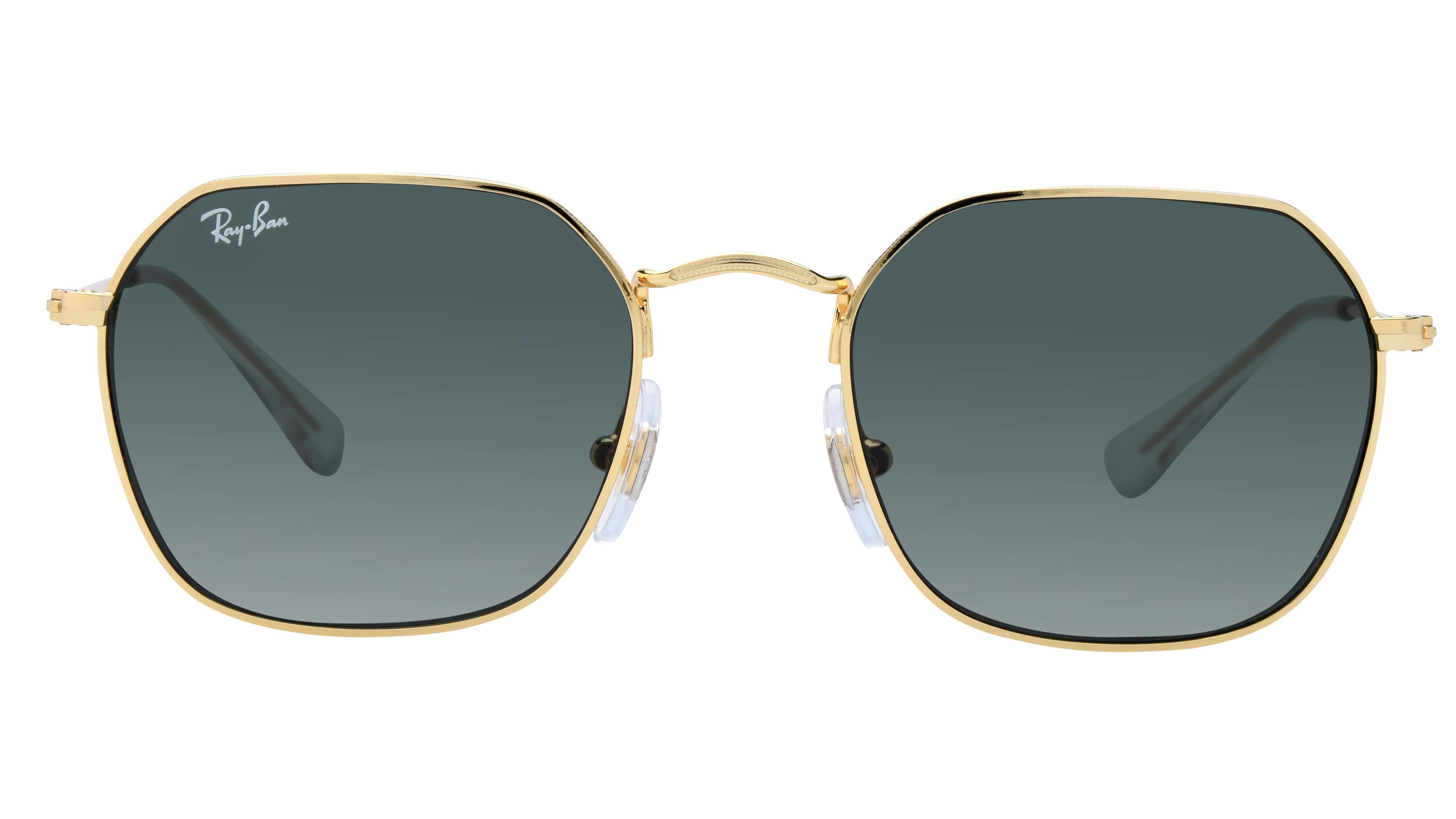 Lunettes de soleil Ray-Ban Mixte Or Carré RJ9594S Face