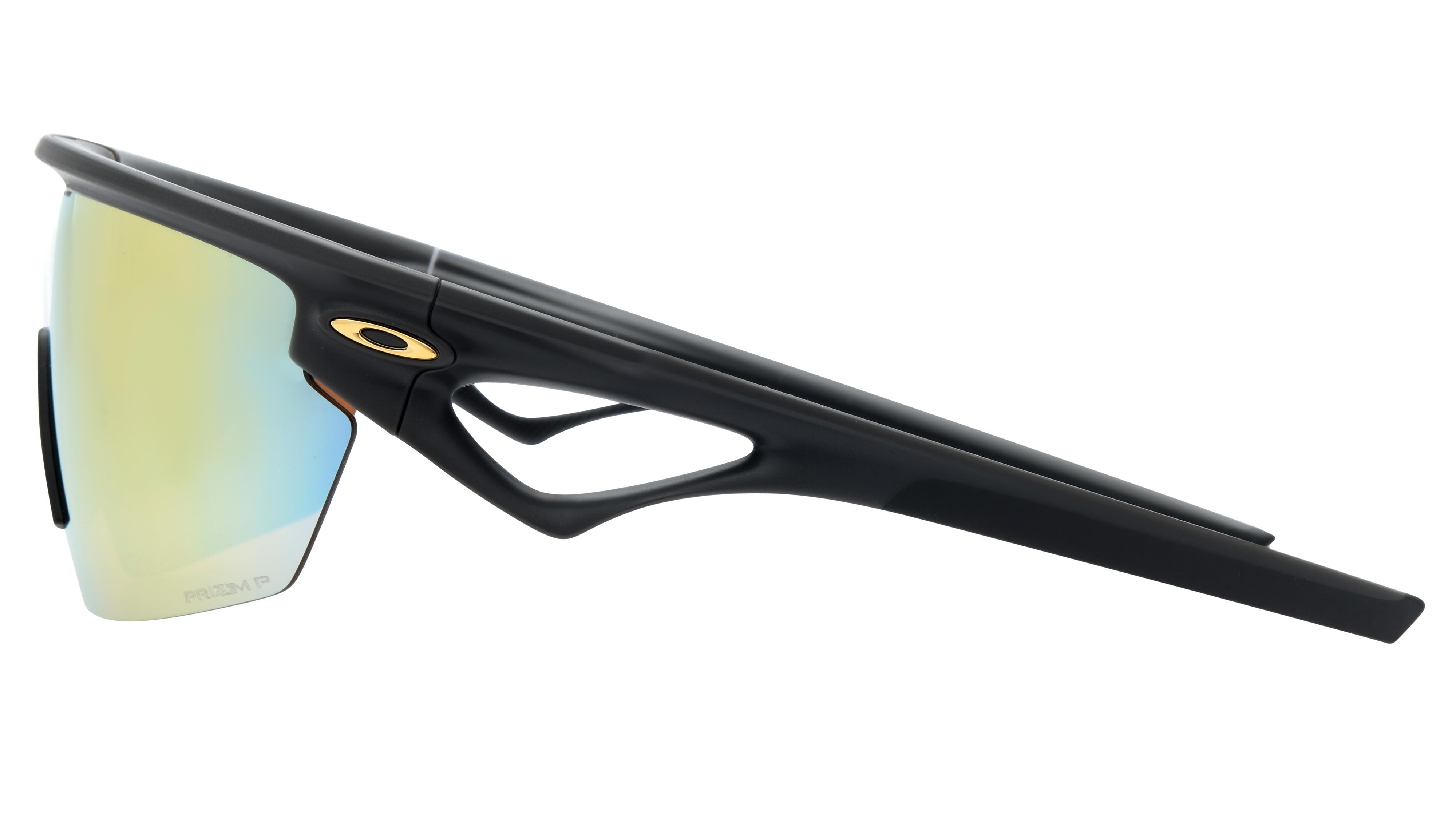 Lunettes de soleil Oakley Mixte Noir Rectangle Oo9403 Gauche