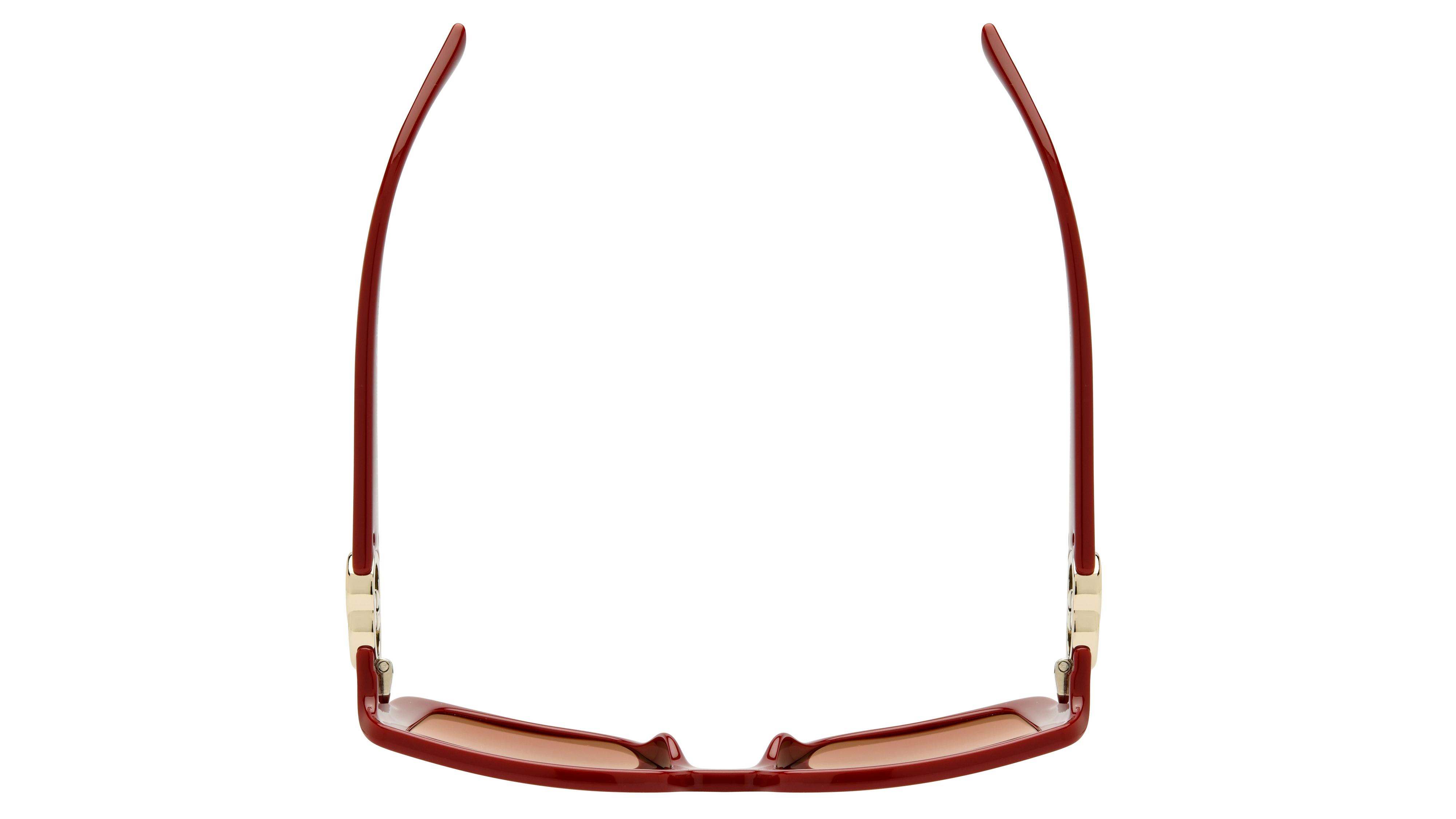 Lunettes de soleil Gucci Femme Rouge Carré Gg1692S Dessus