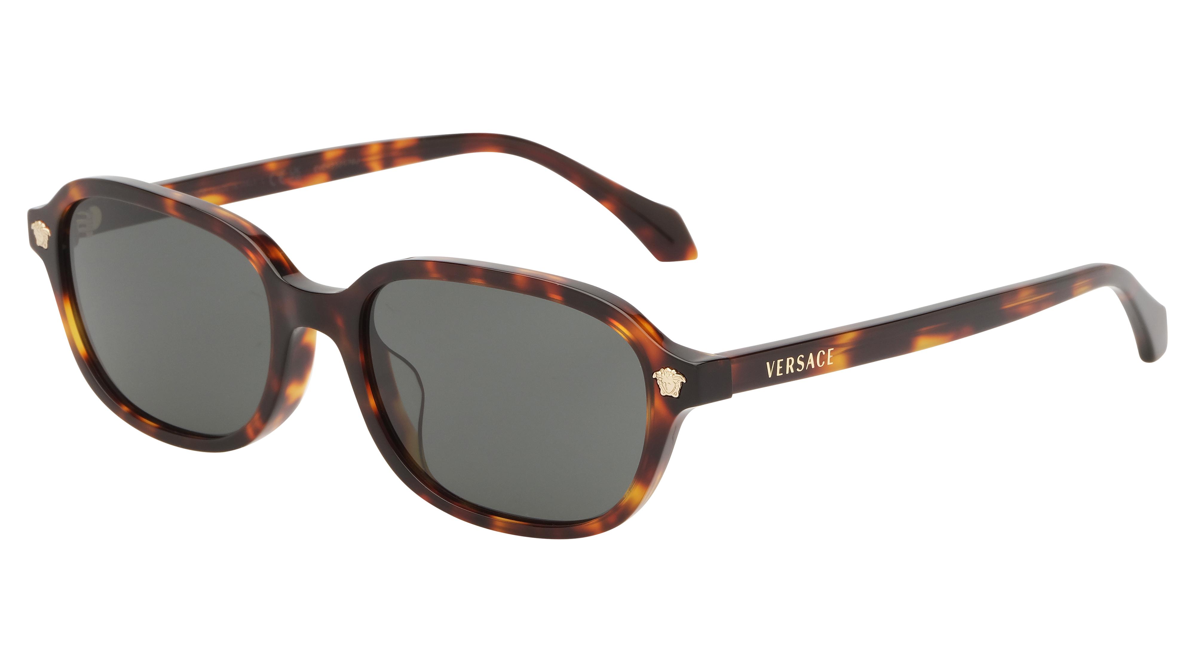 Lunettes de soleil Versace Femme Écaille Rectangle ve4514d Trois-Quart