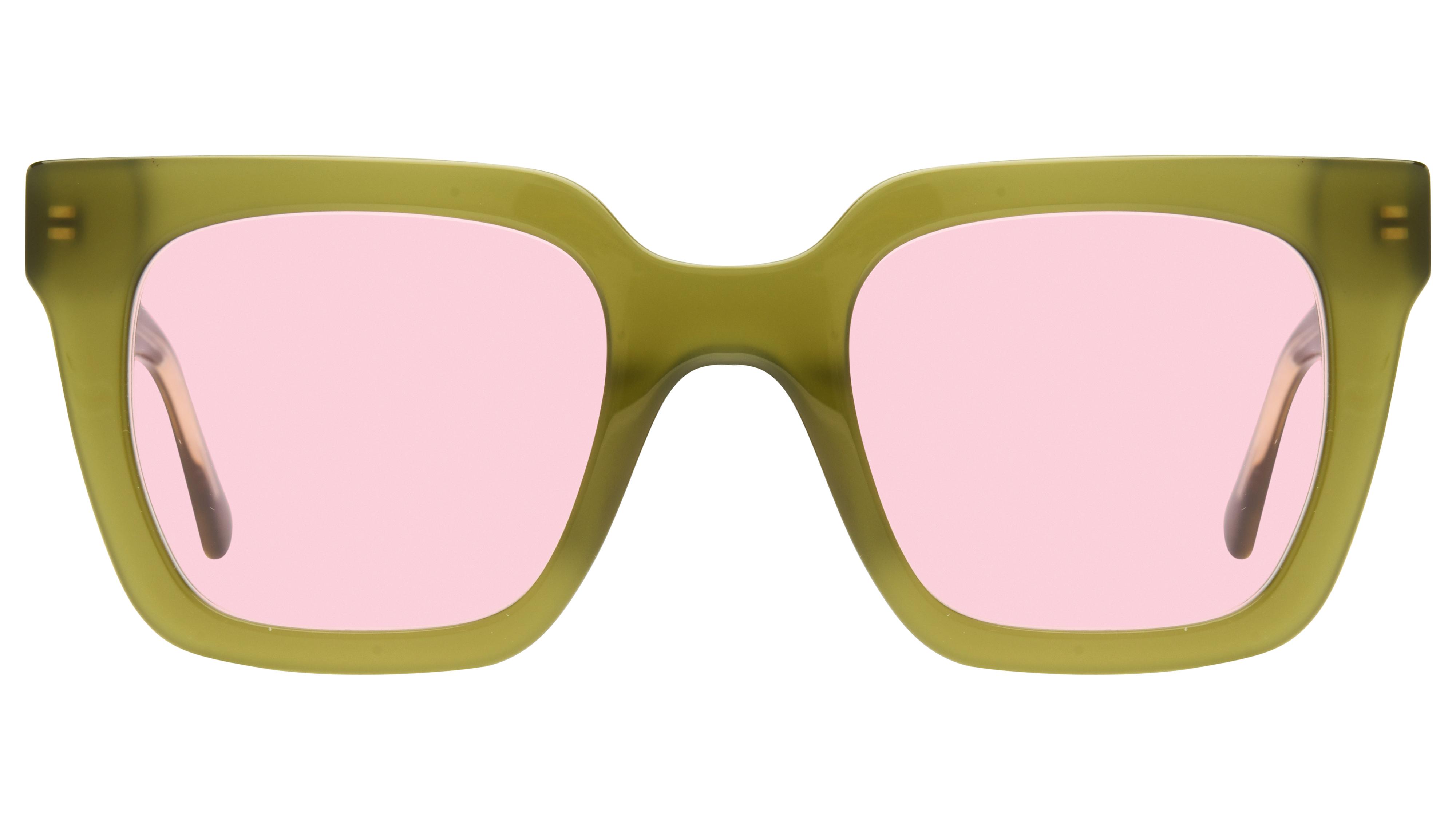 Lunettes de soleil Signature Krys Femme Vert Carré Skj2531-F Face