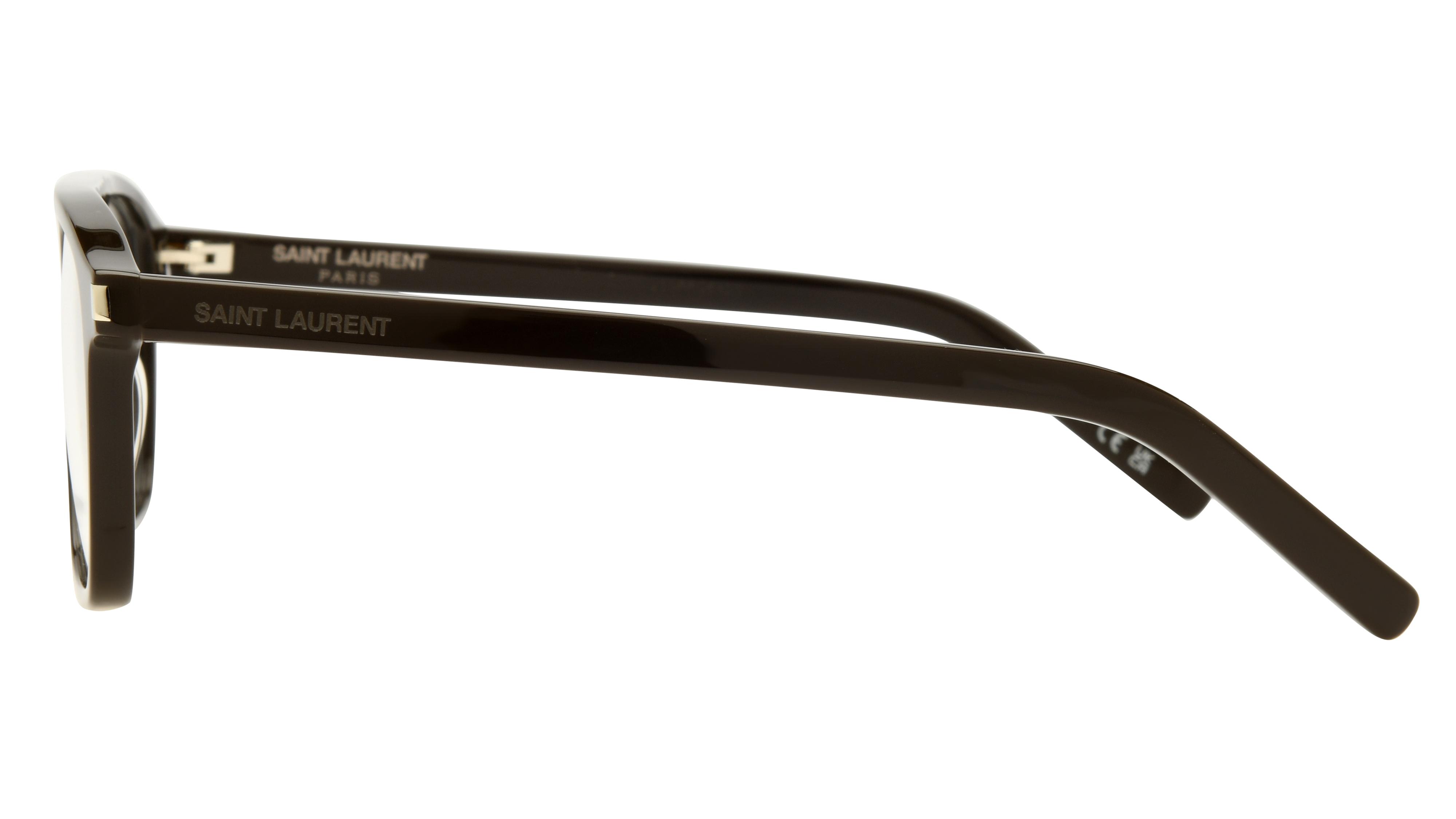 Lunettes de vue Saint Laurent Homme Marron Rectangle Sl Gauche