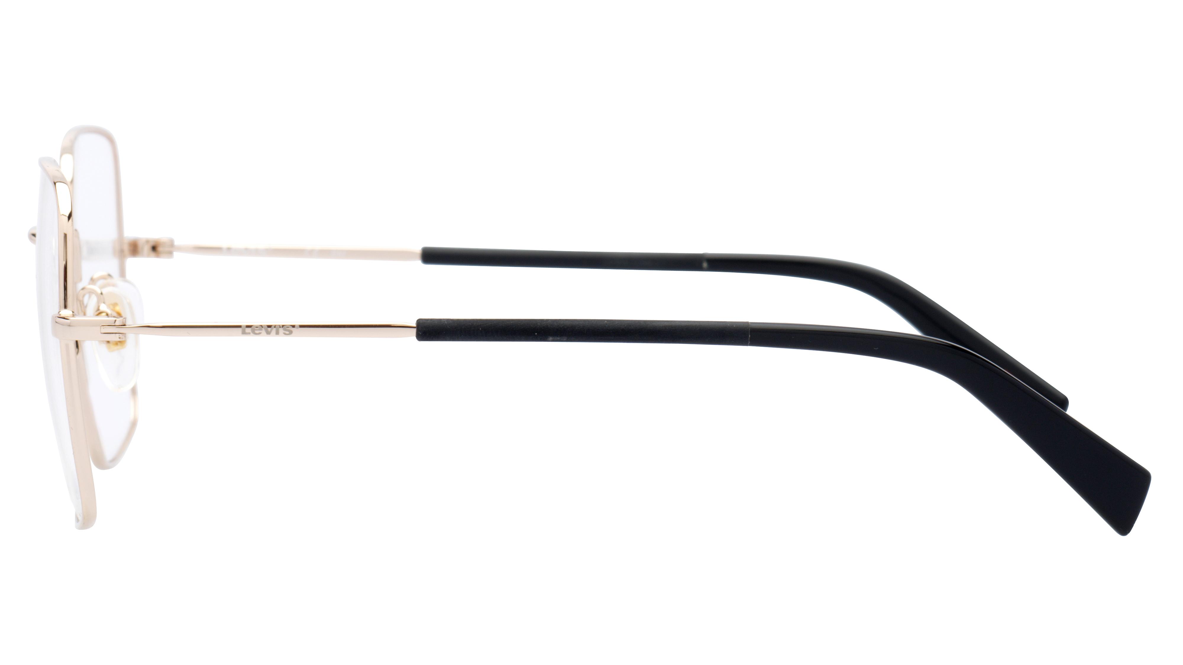 Lunettes de vue Levi's Femme Or Carré Lv1042 Gauche