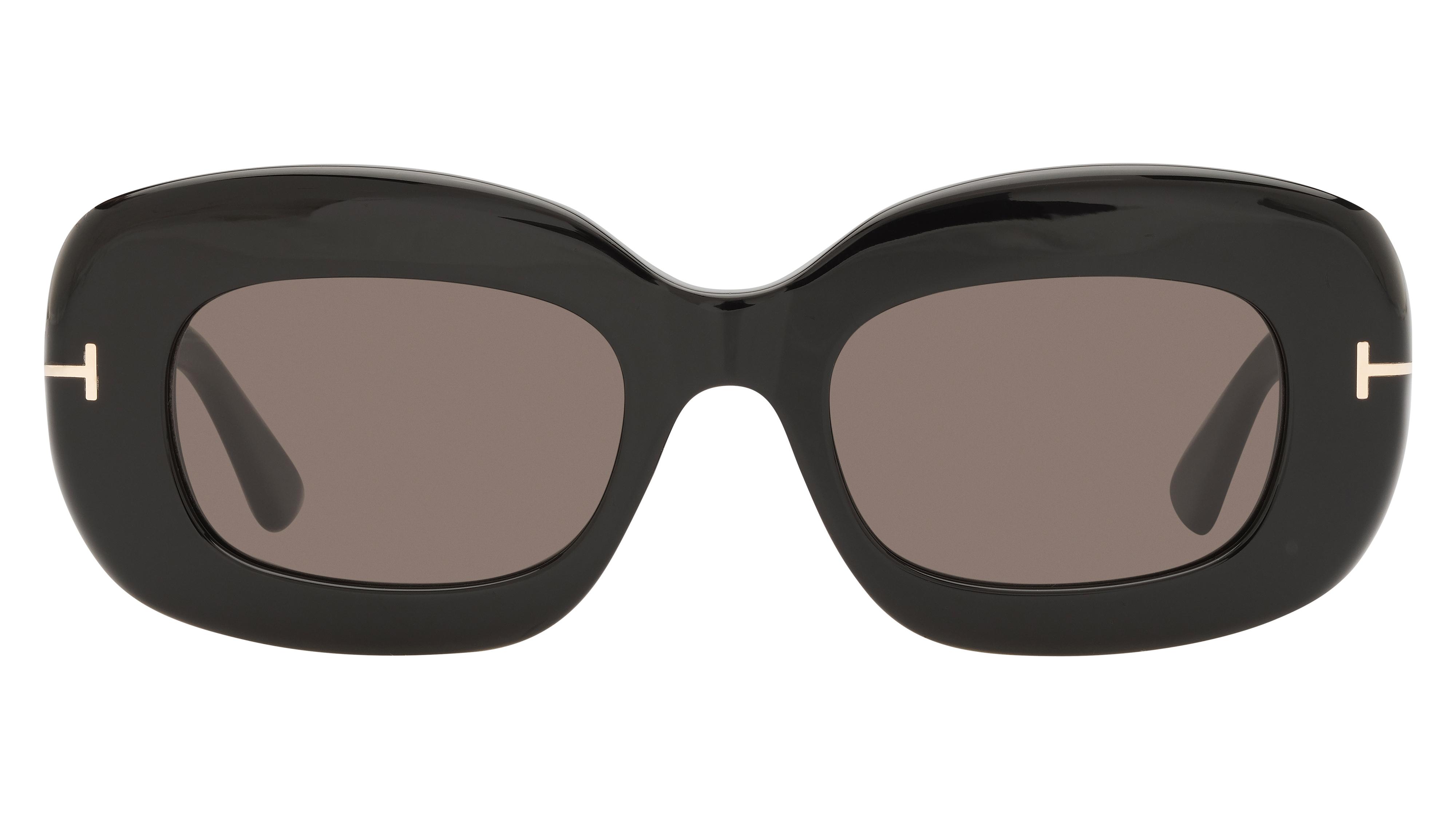 Lunettes de soleil Tom Ford Femme Noir Rectangle Ft1345 Face