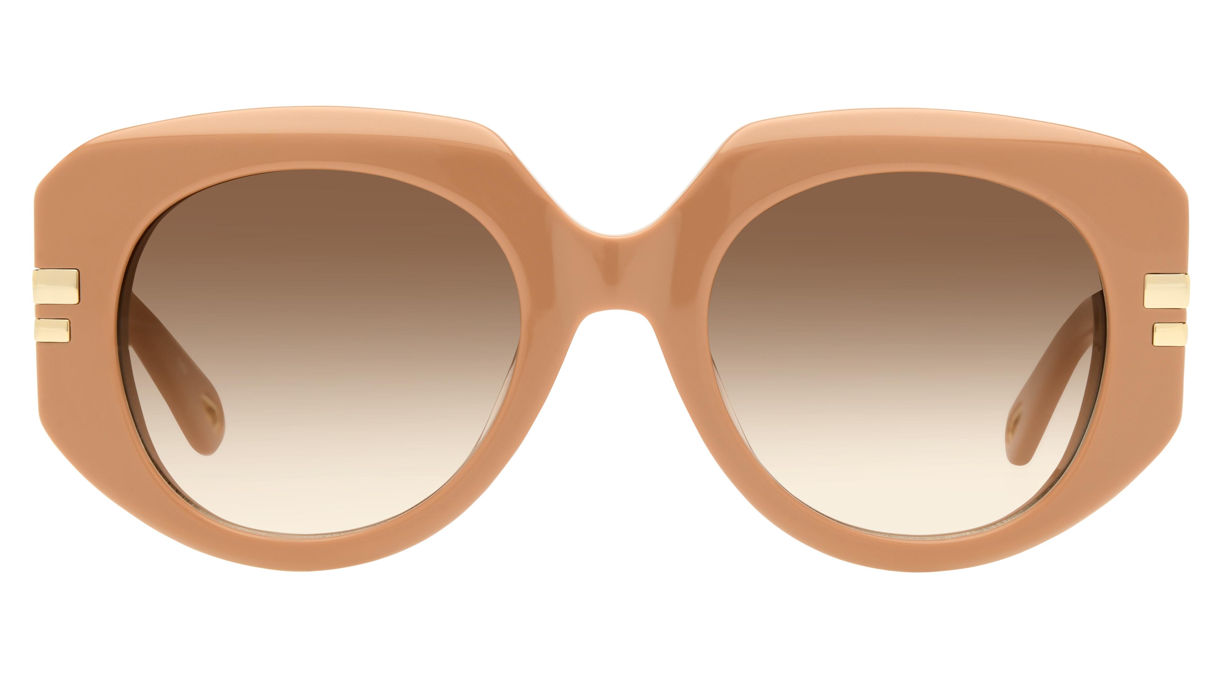 Lunettes de soleil Chloé Femme Marron Rectangle Ch0257S Face