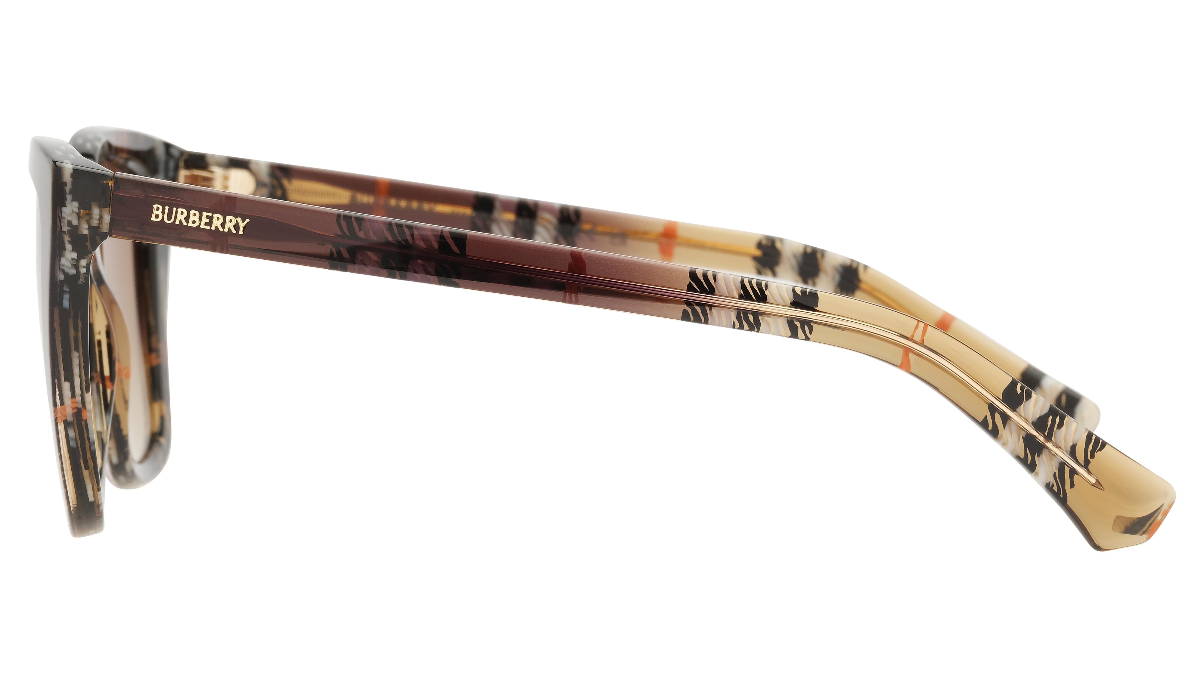 Lunettes de soleil Burberry Femme Marron Carré be4487 Gauche