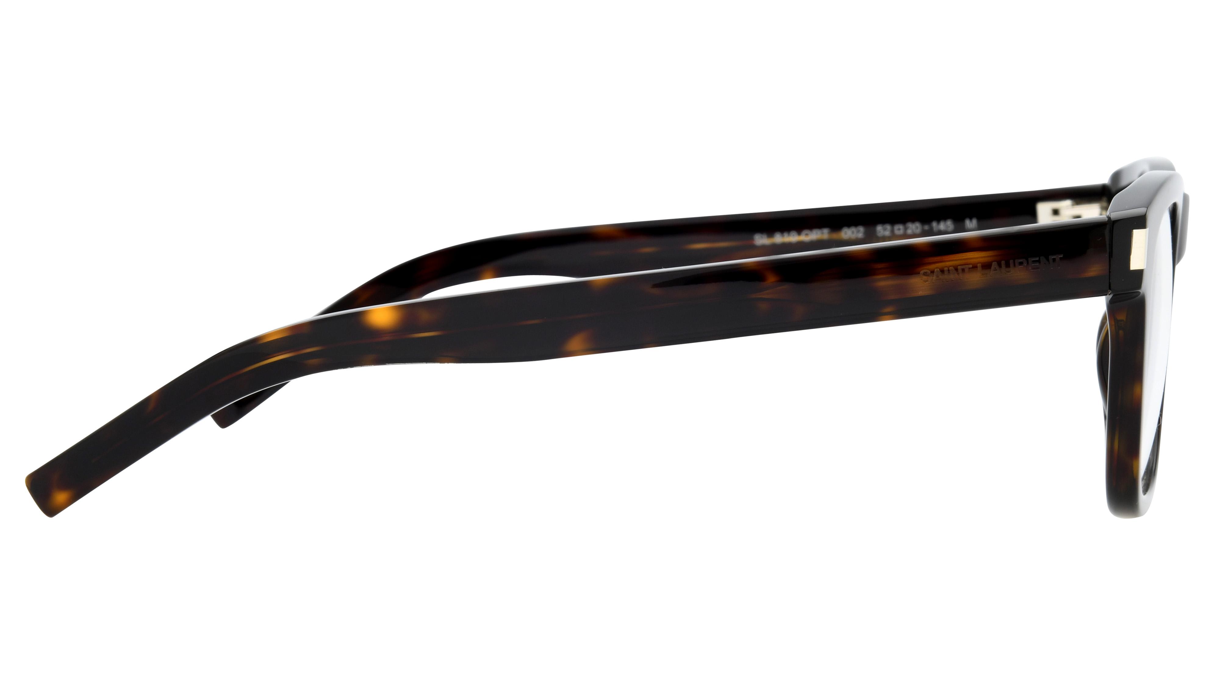 Lunettes de vue Saint Laurent Mixte Écaille Rectangle Sl819Opt Droite
