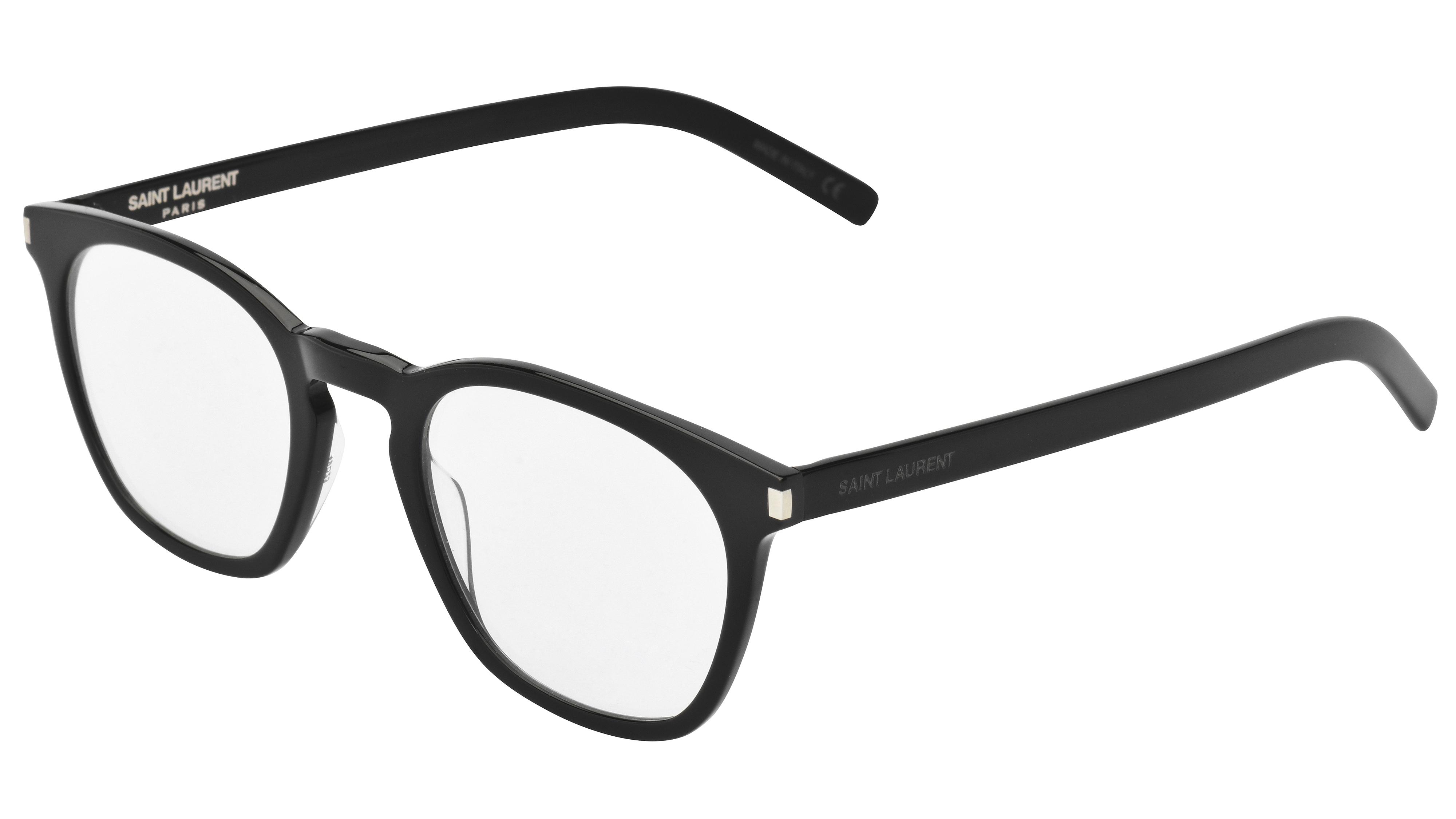 Lunettes de vue Saint Laurent Mixte Noir Pantos Sl30 Trois-Quart