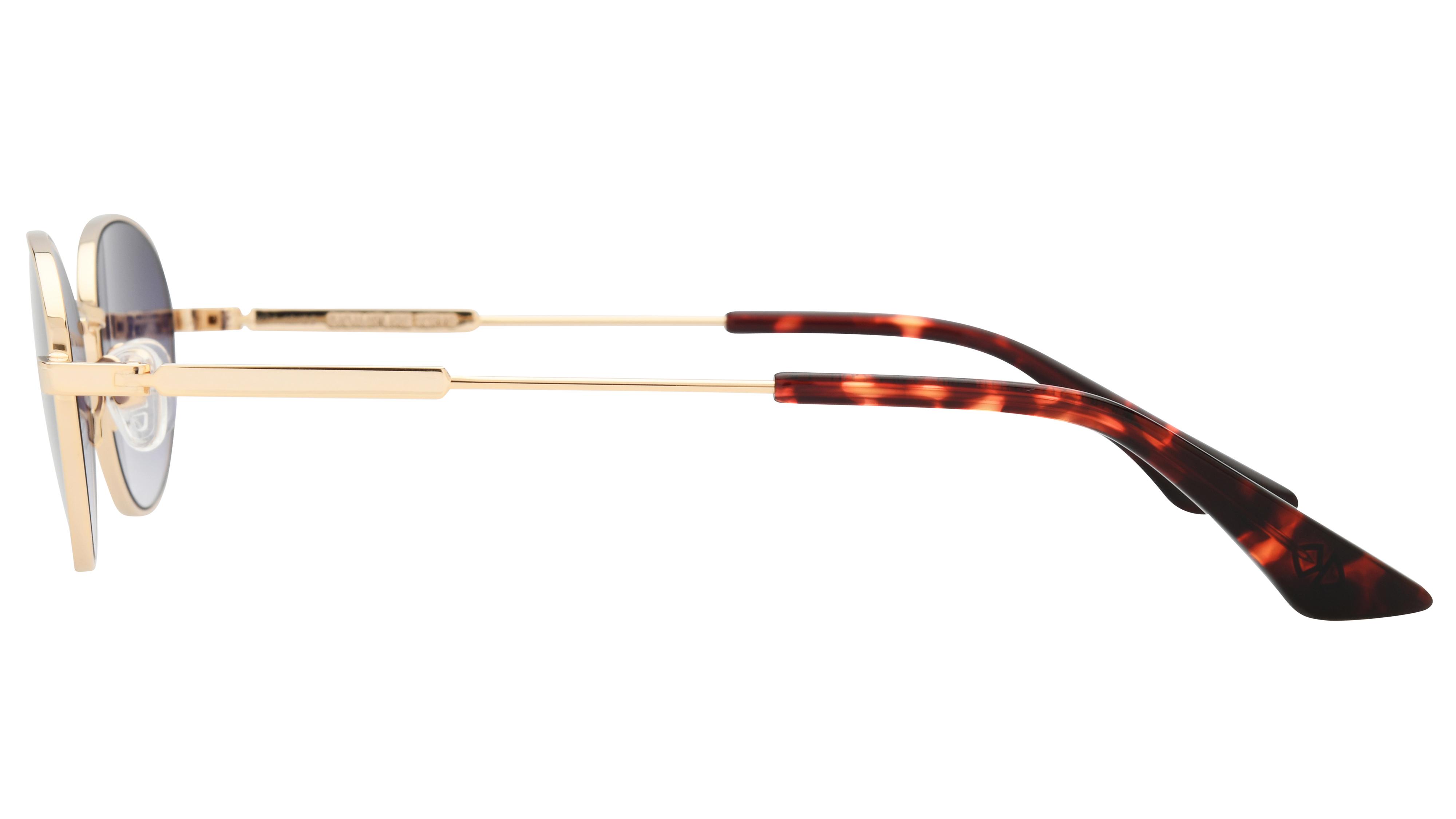 Lunettes de soleil Signature Krys Femme Or Ovale Reveuse Gauche